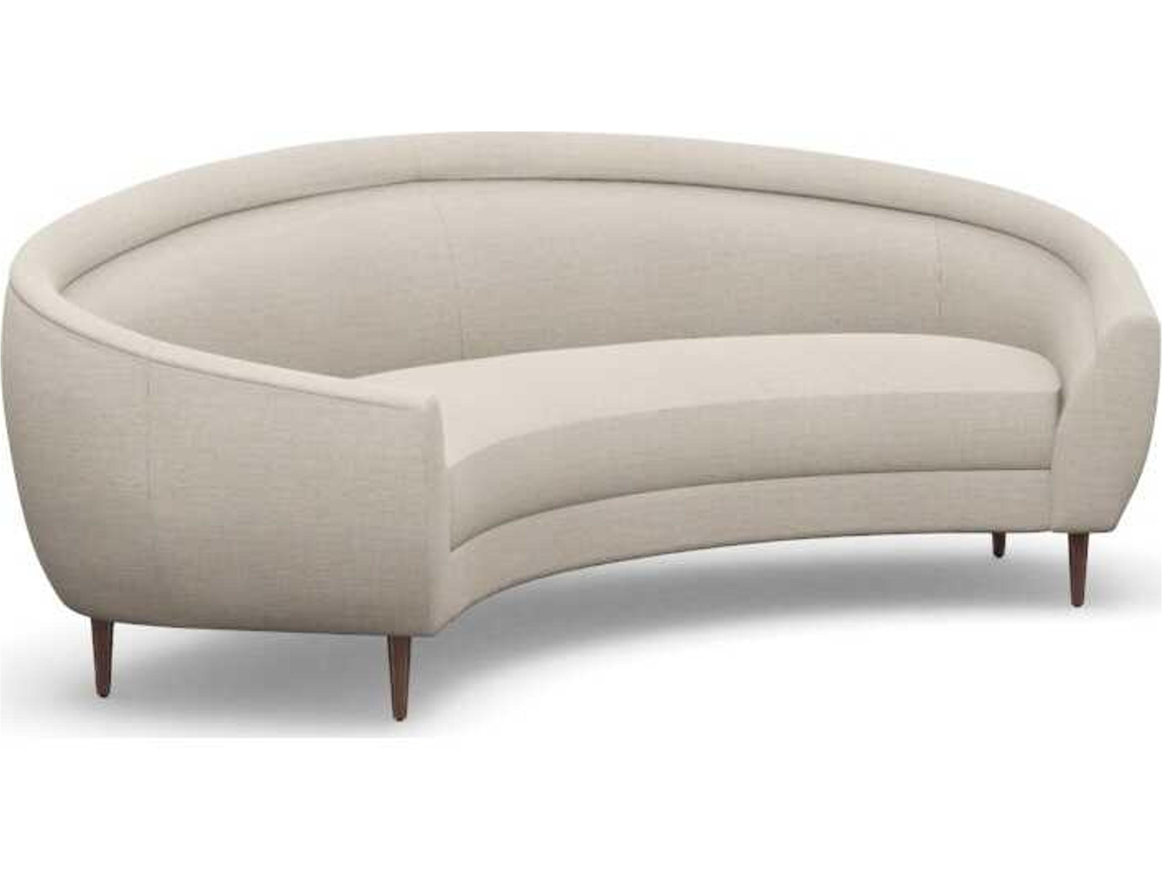 Capri Bluff Walnut Beige Upholstered Sofa