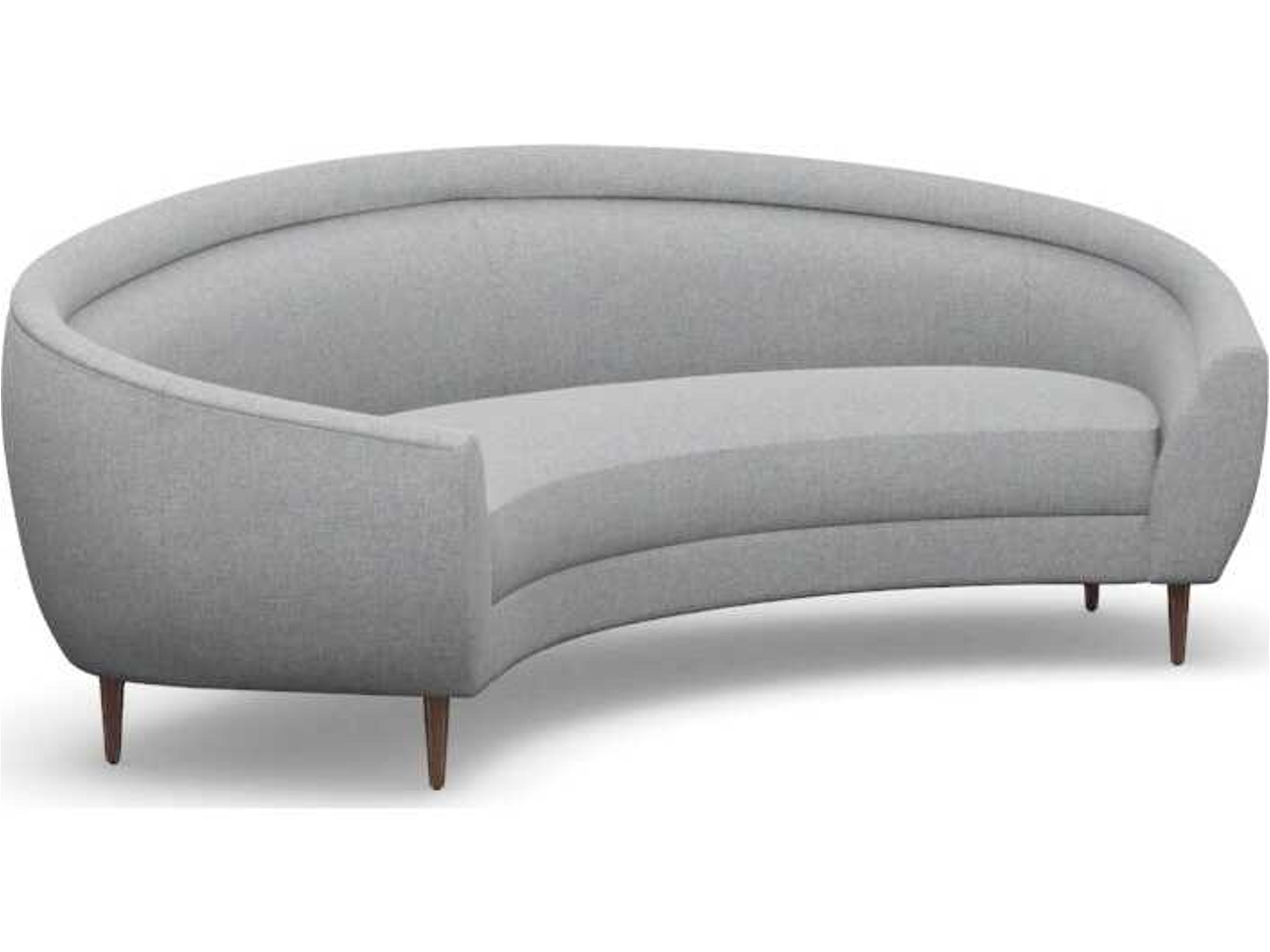 Capri Pure Grey Dark Upholstered Sofa