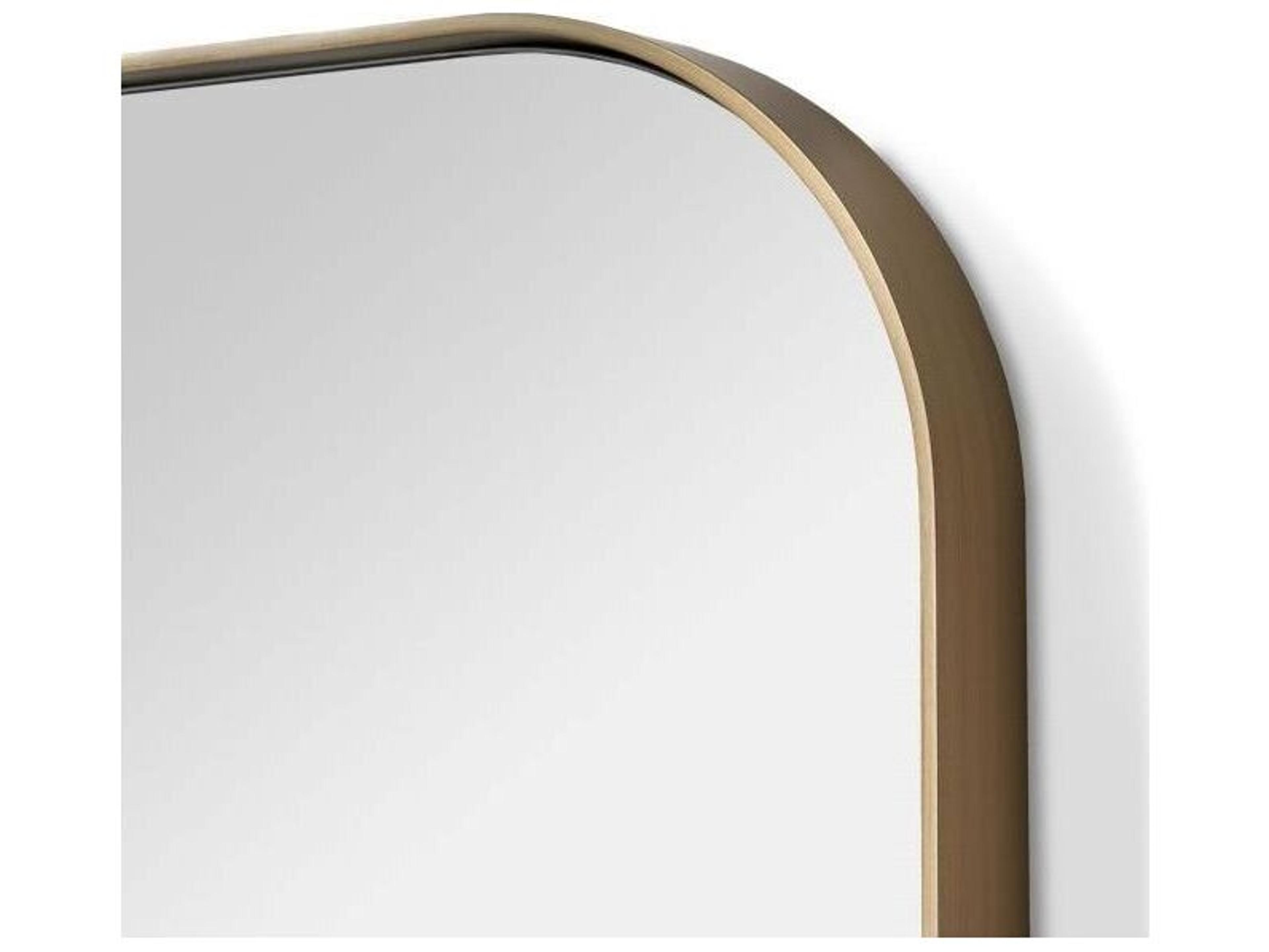 Interlude Home Aalina Brushed Brass Wall Mirror Rectangular