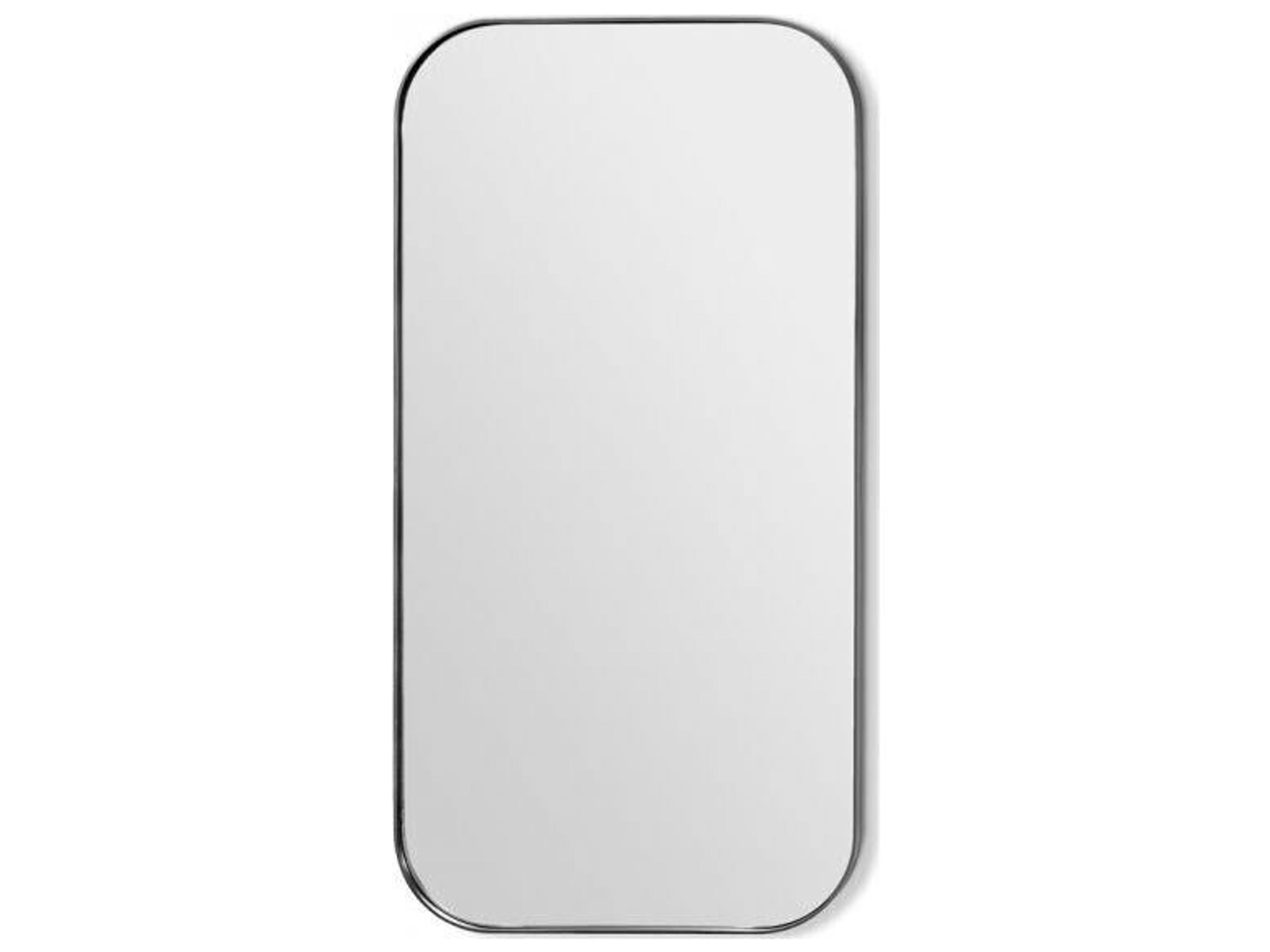 Aalina Brushed Nickel Wall Mirror Rectangular