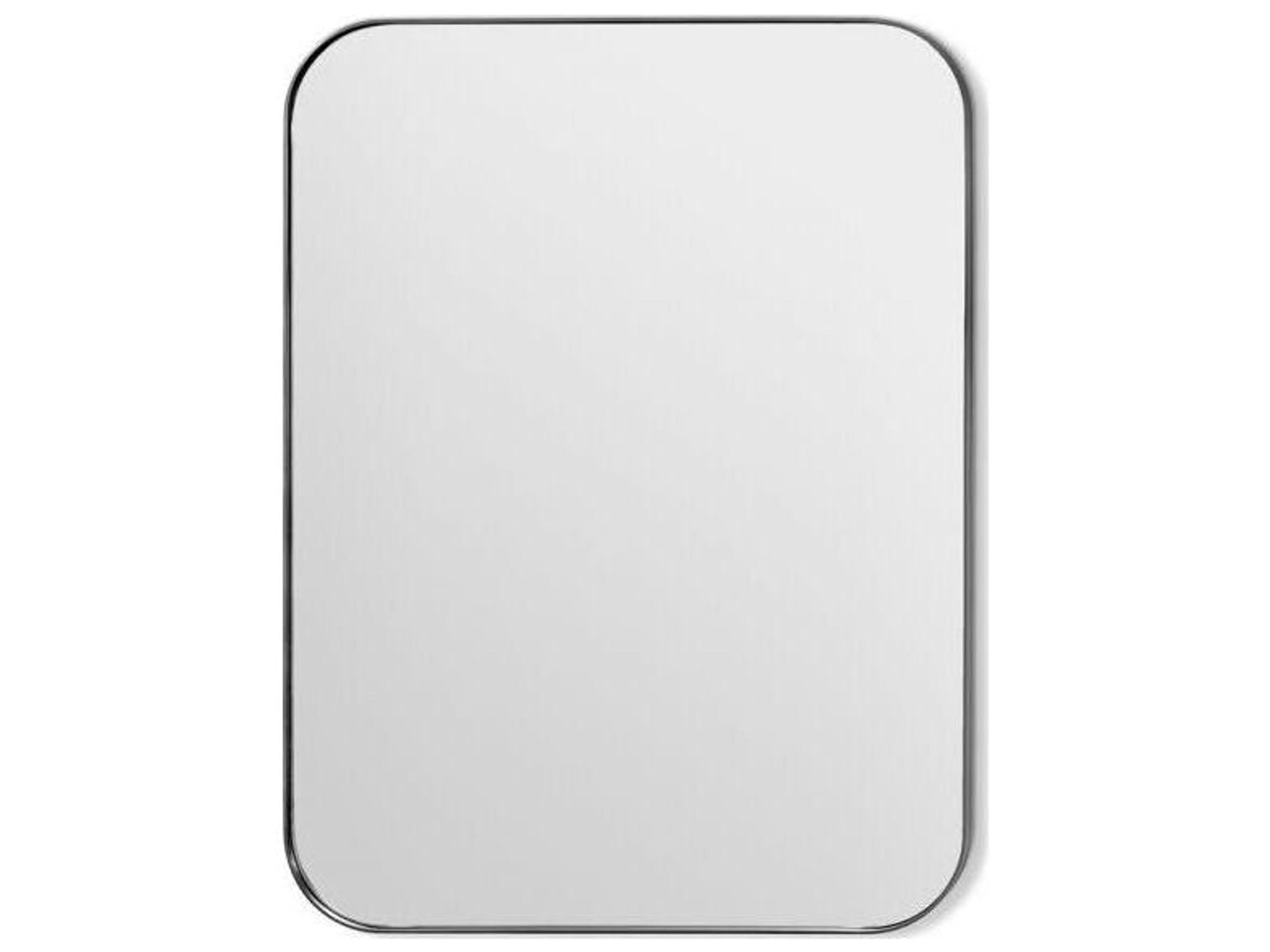 Aalina Brushed Nickel Wall Mirror Rectangular