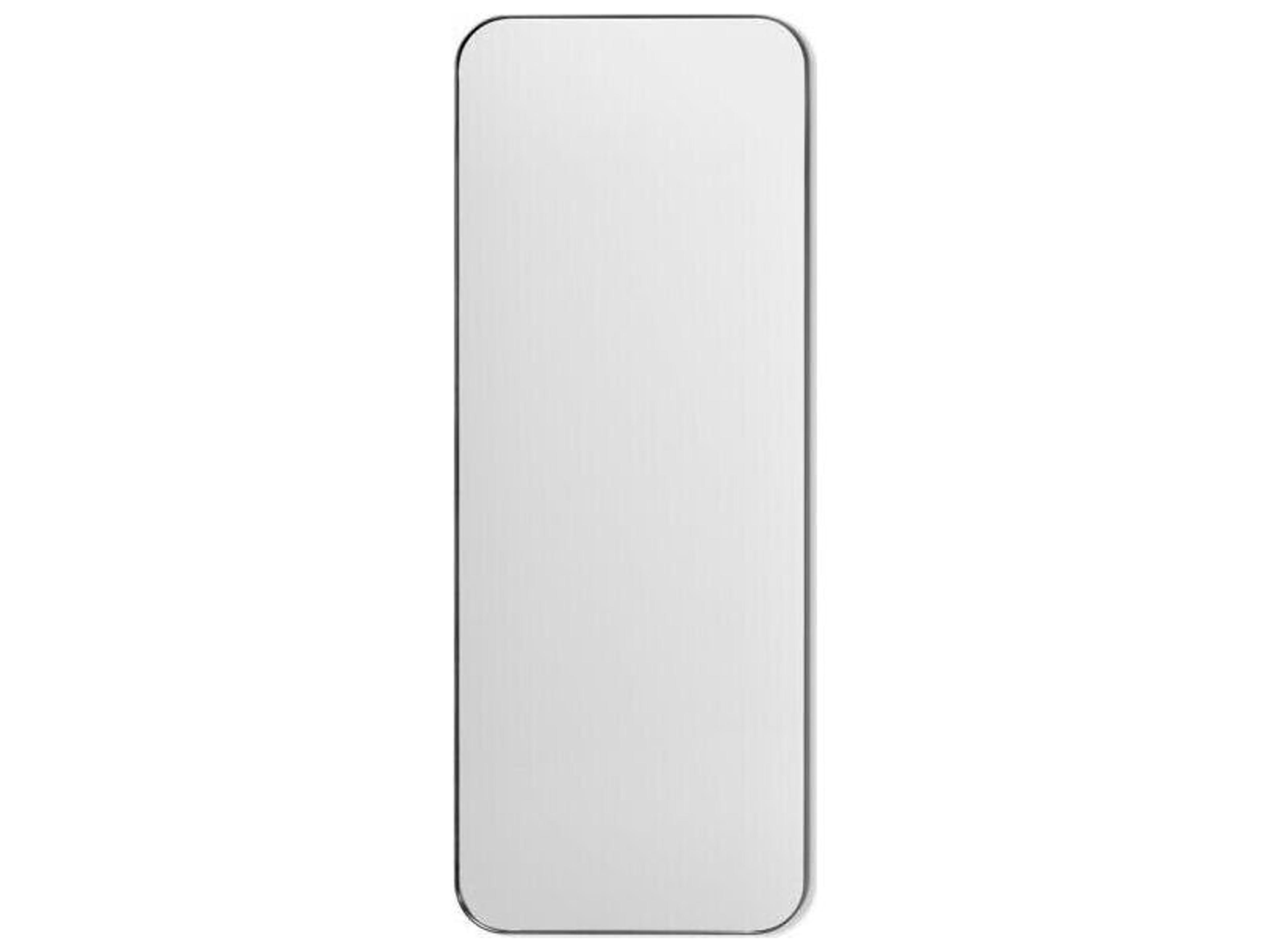 Aalina Brushed Nickel Floor Mirror Vertical
