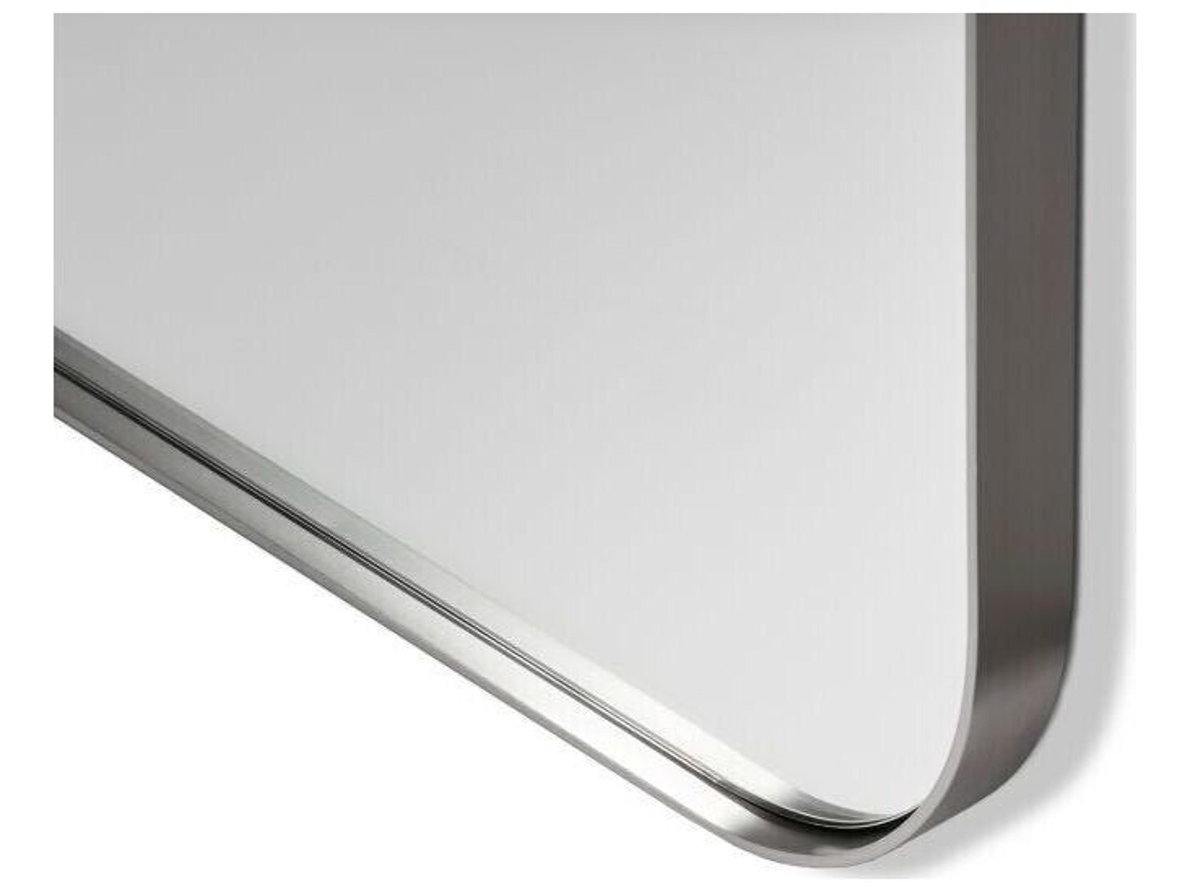 Interlude Home Aalina Brushed Nickel Floor Mirror Vertical