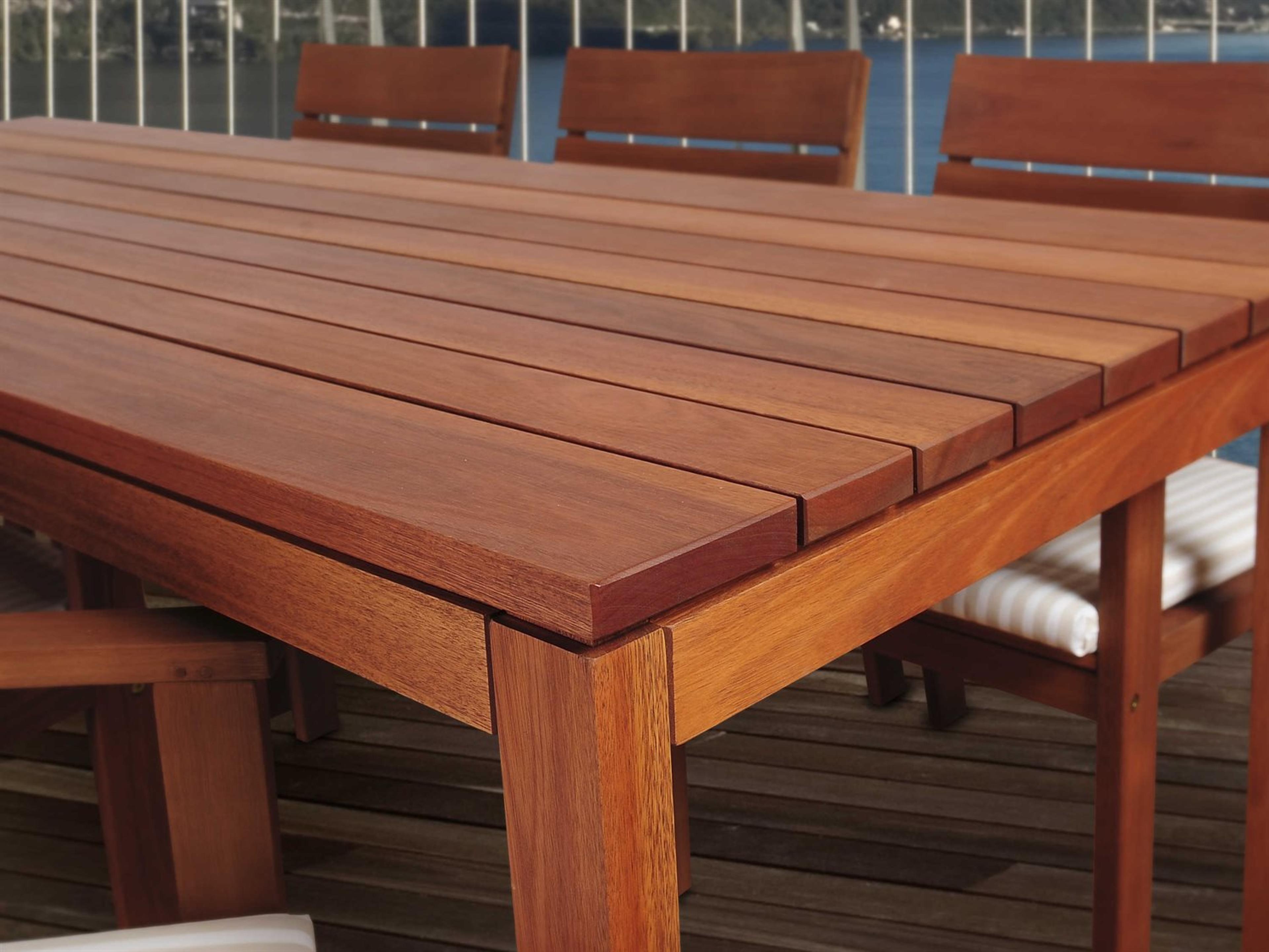 International Home Miami Amazonia Madrid 7 Piece Rectangular Wood Outdoor Patio Dining Set