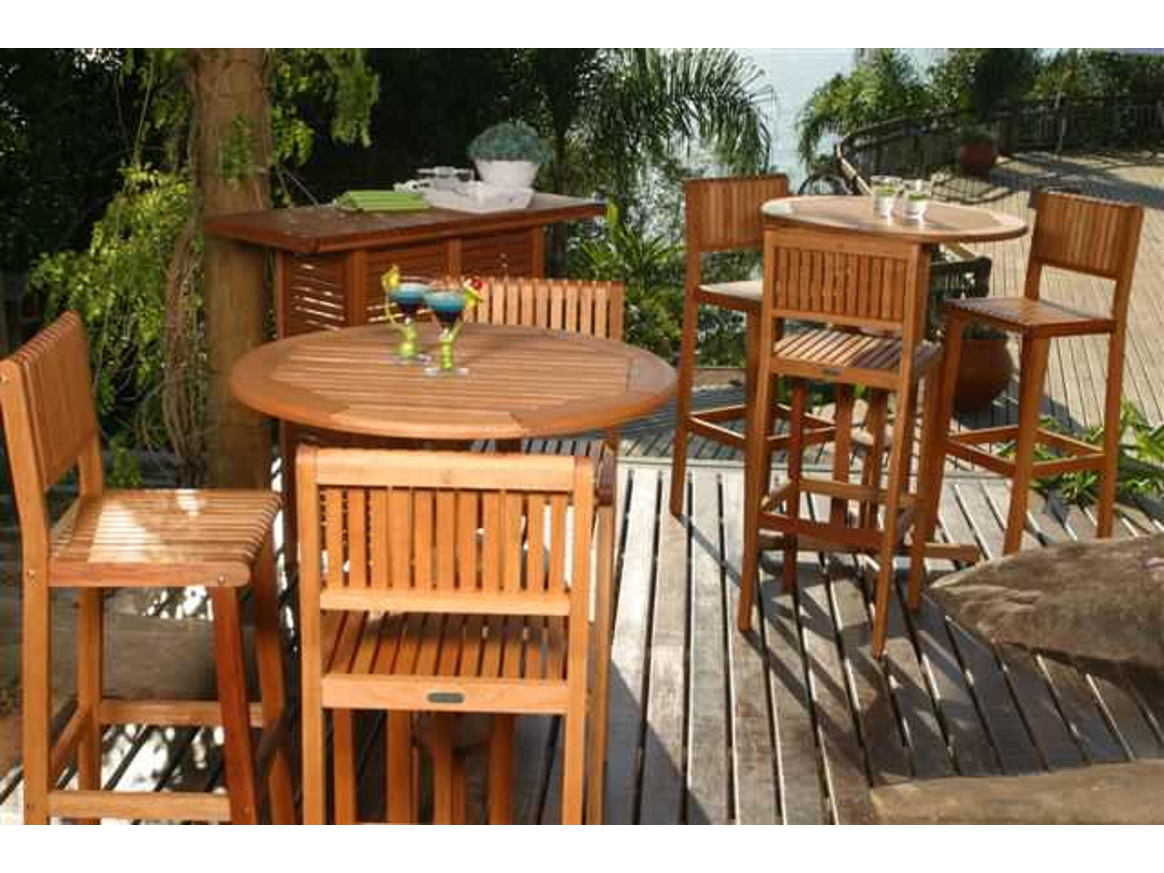 International Home Miami Amazonia Eucalyptus Four Piece Ibiza Bar Set