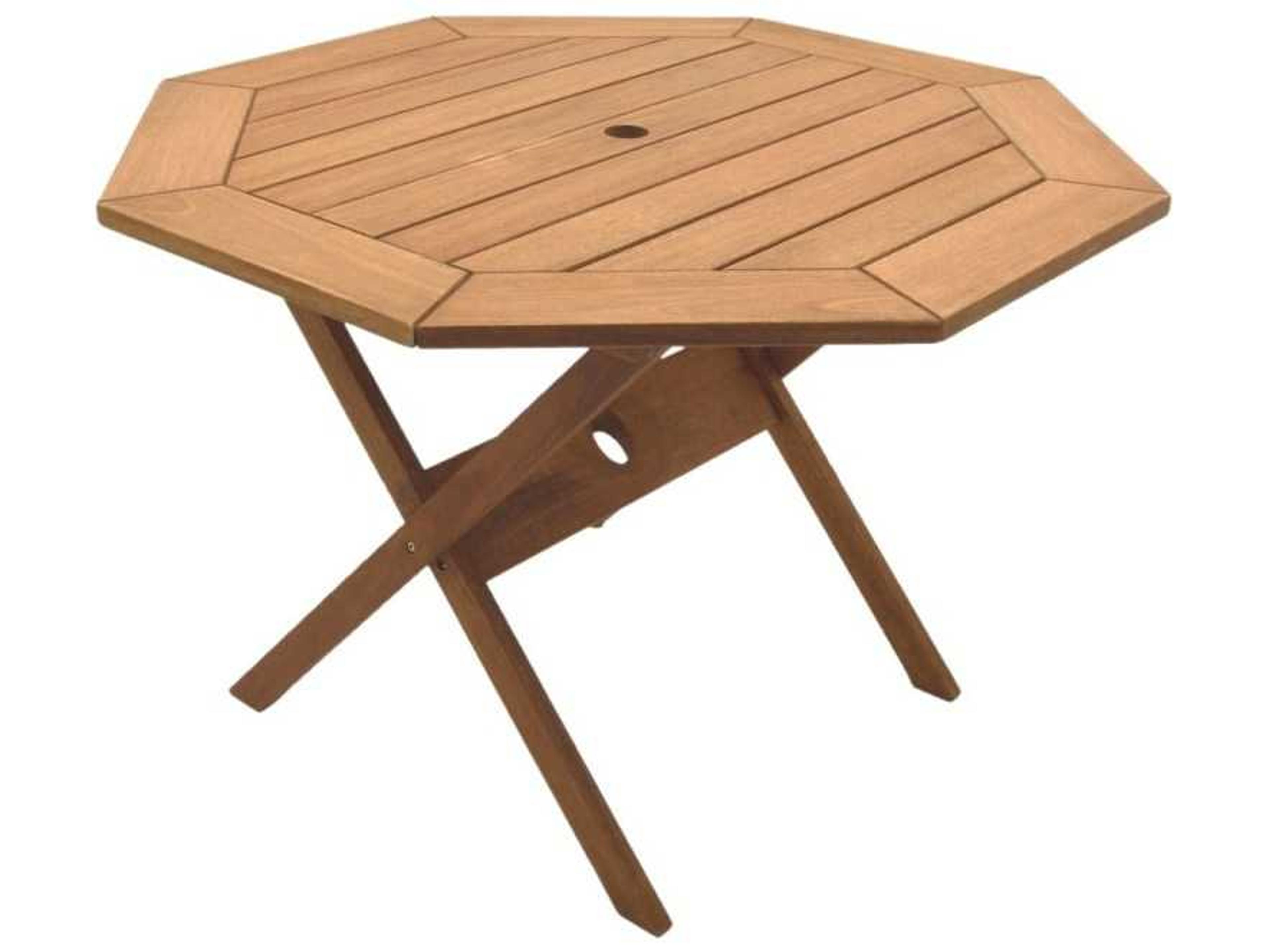 International Home Miami Amazonia Eucalyptus Octagonal Five Piece Milano Patio Dining Set