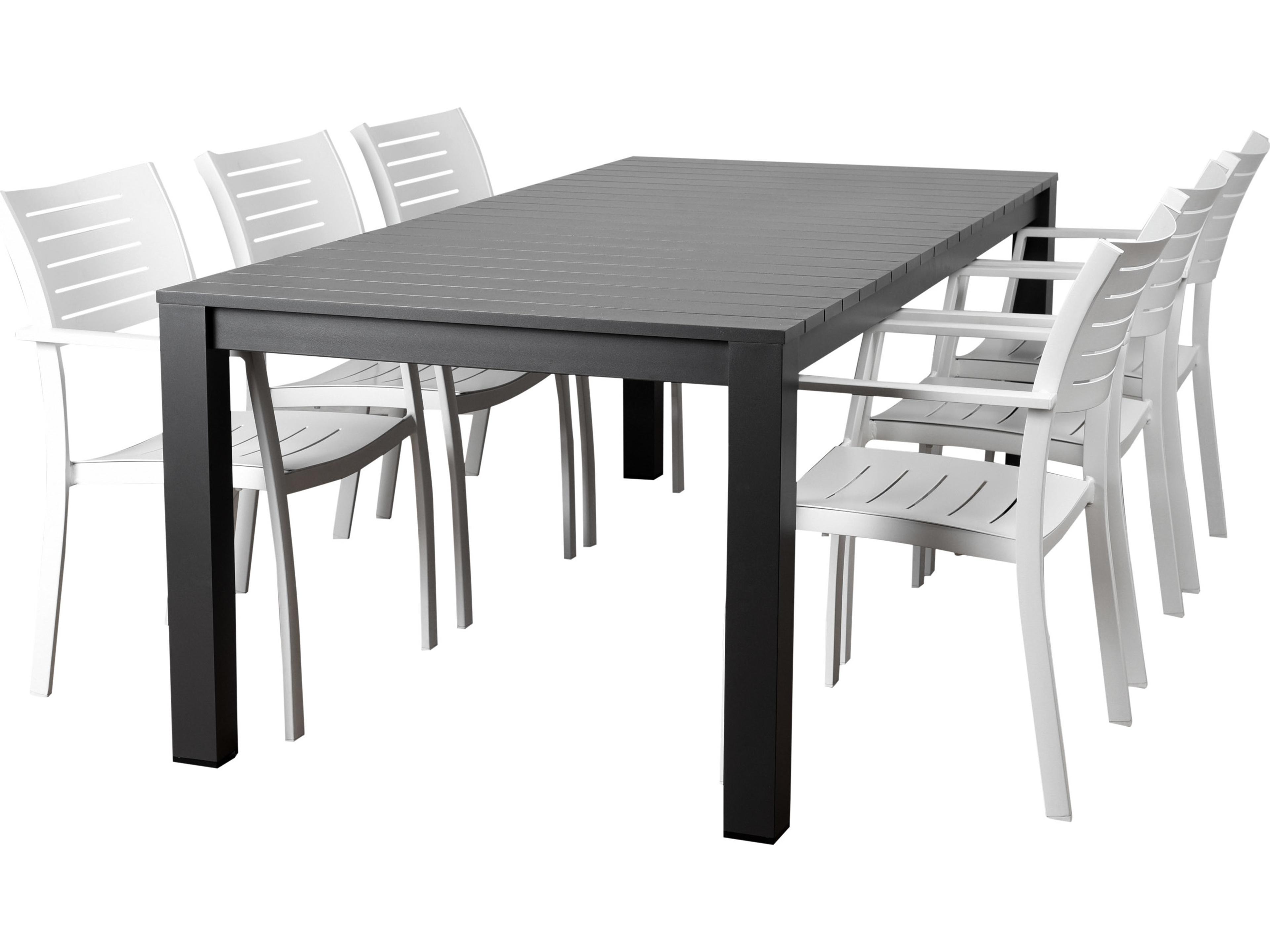 International Home Miami Atlantic Noordam 7 Piece Rectangular Outdoor Dining Set