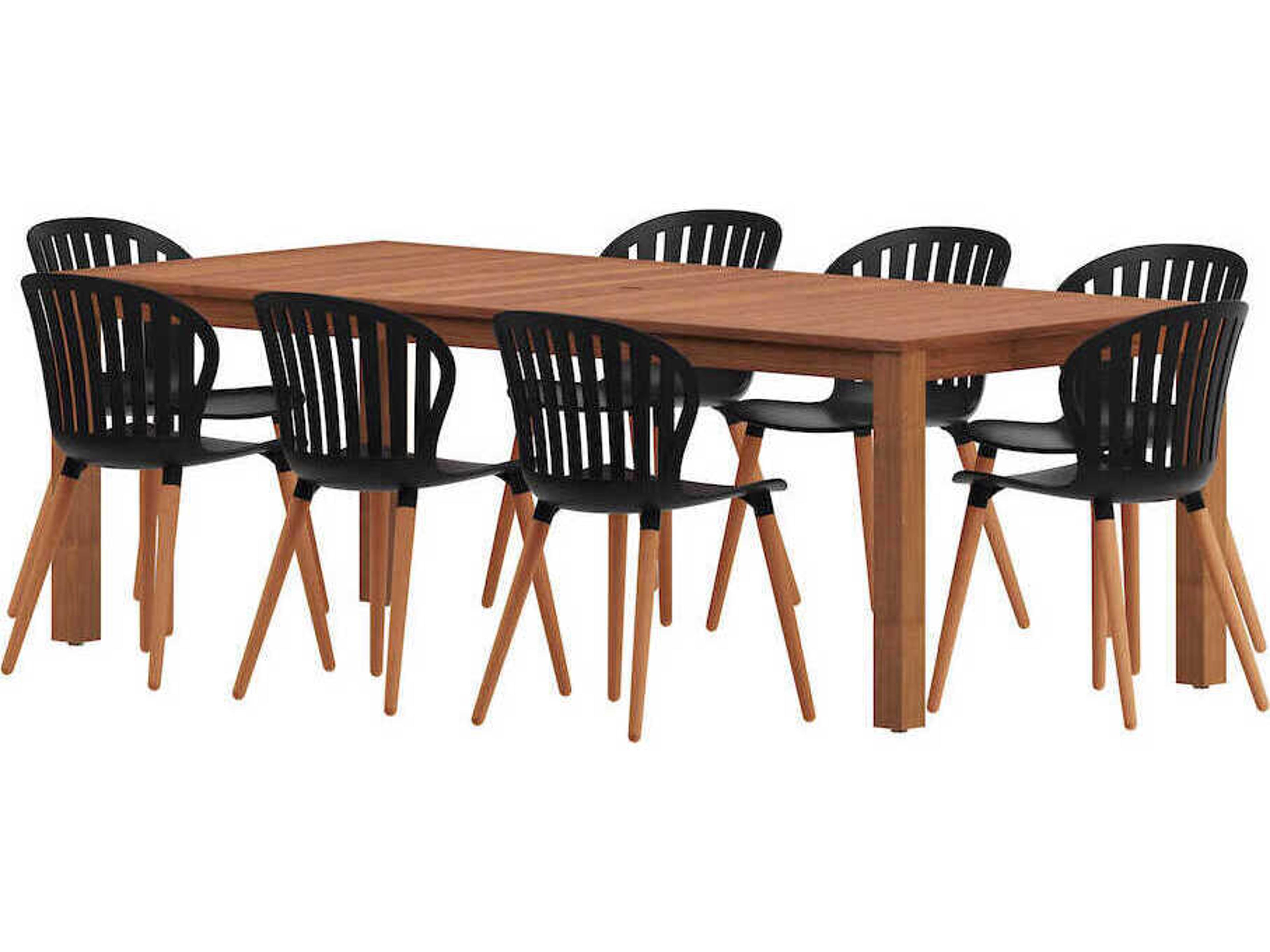 International Home Miami Amazonia Wood Outdoor Dining Set