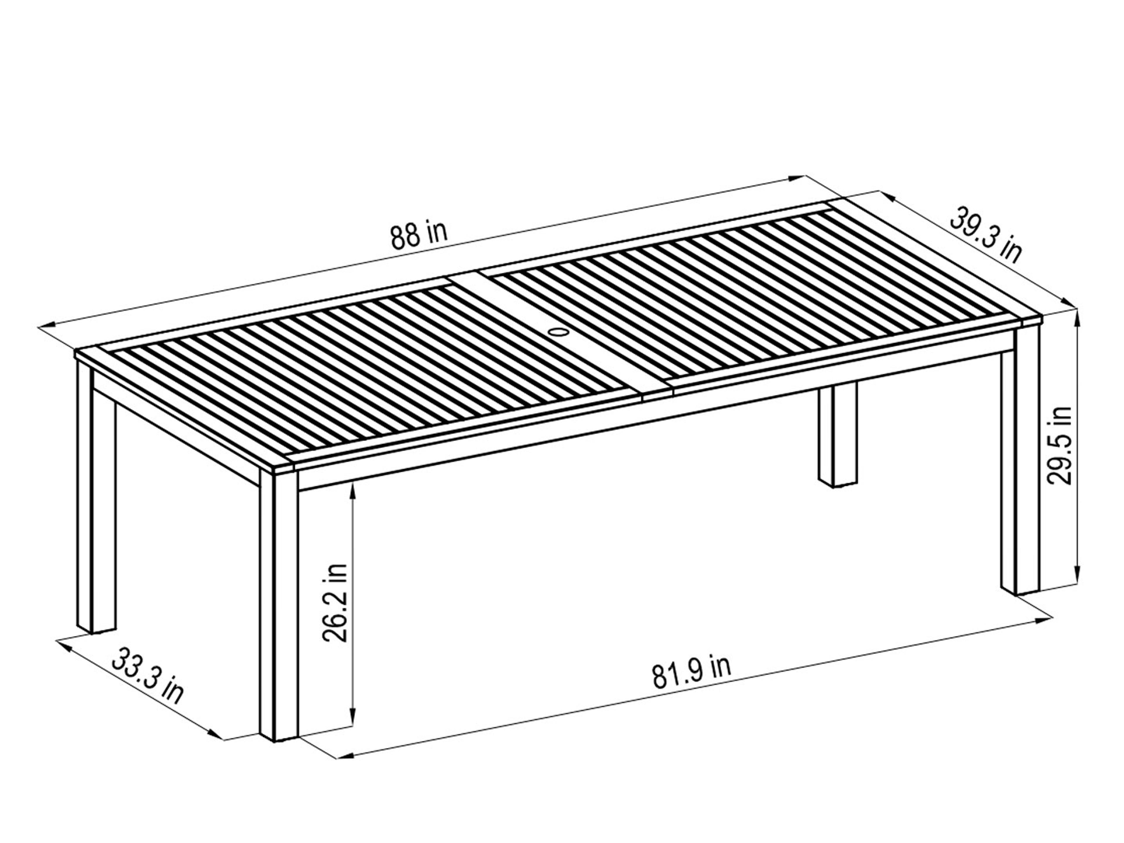 International Home Miami Amazonia Wood Outdoor Dining Set