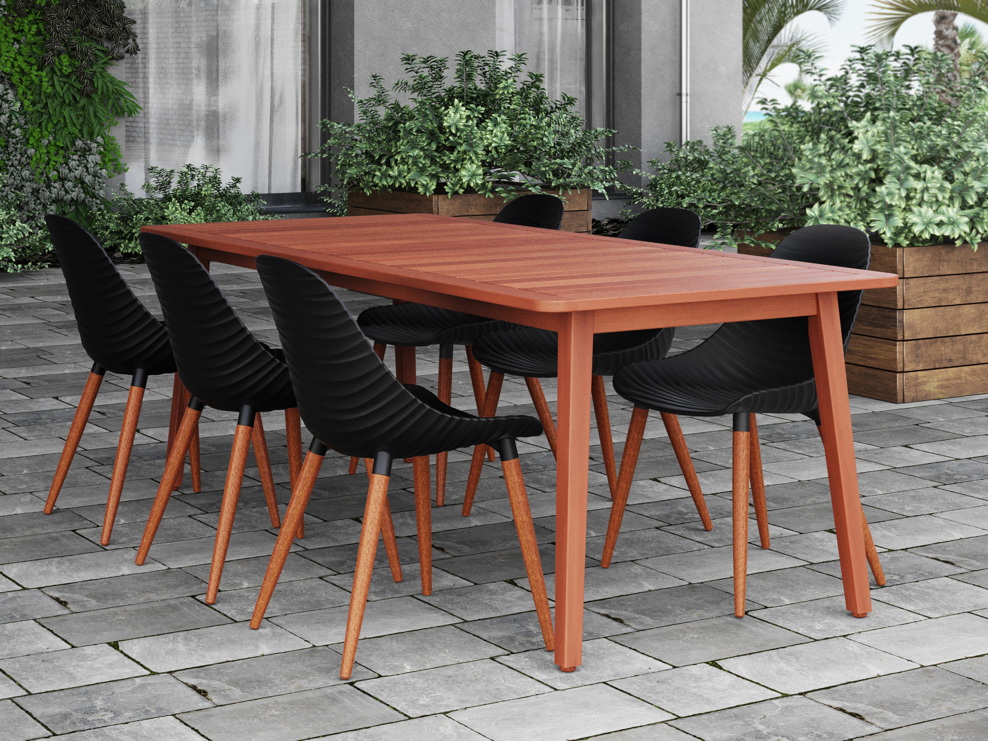 Amazonia Wood Outdoor Patio Dining Set