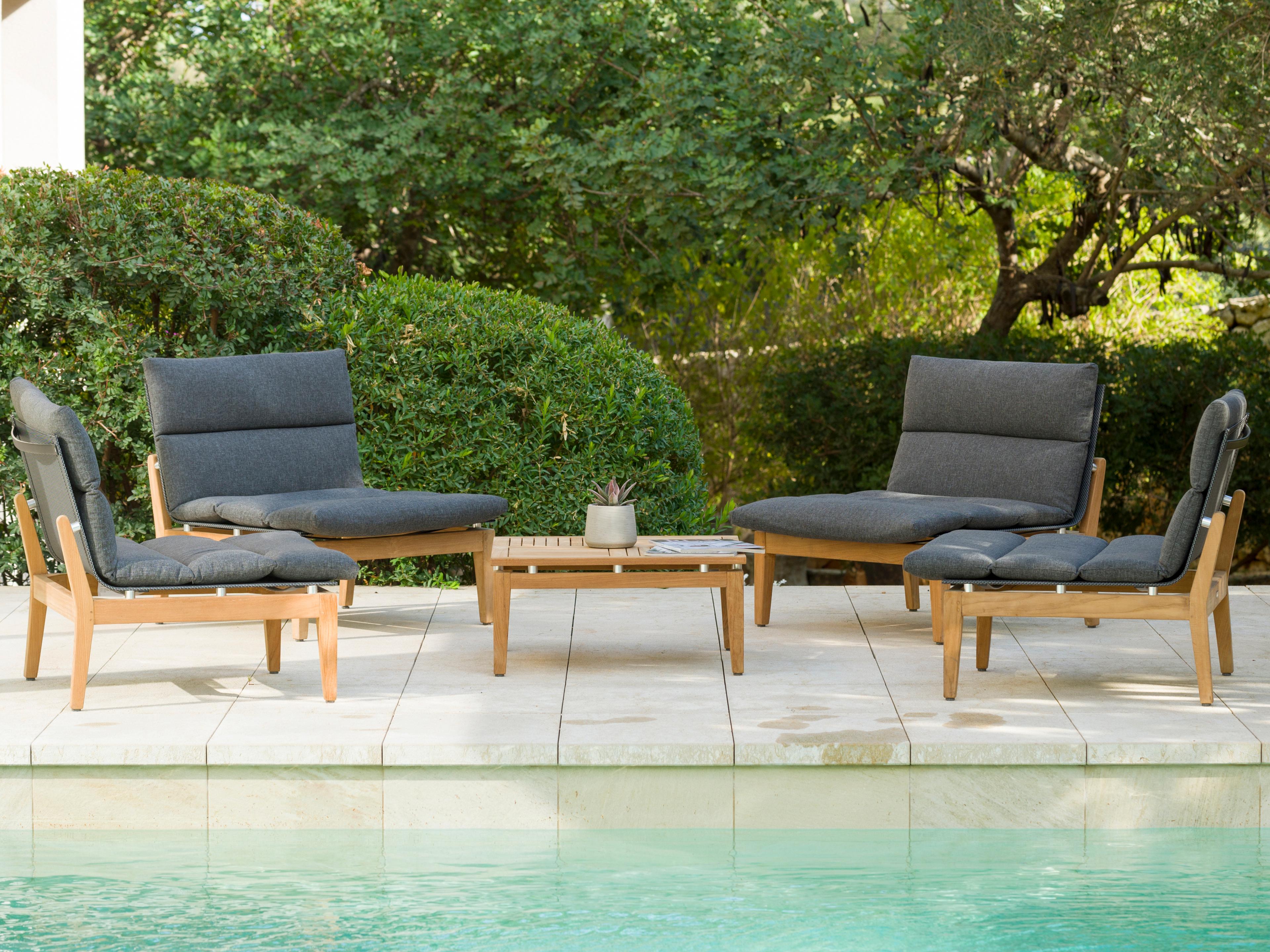Amazonia Teak Outdoor Patio Lounge Set