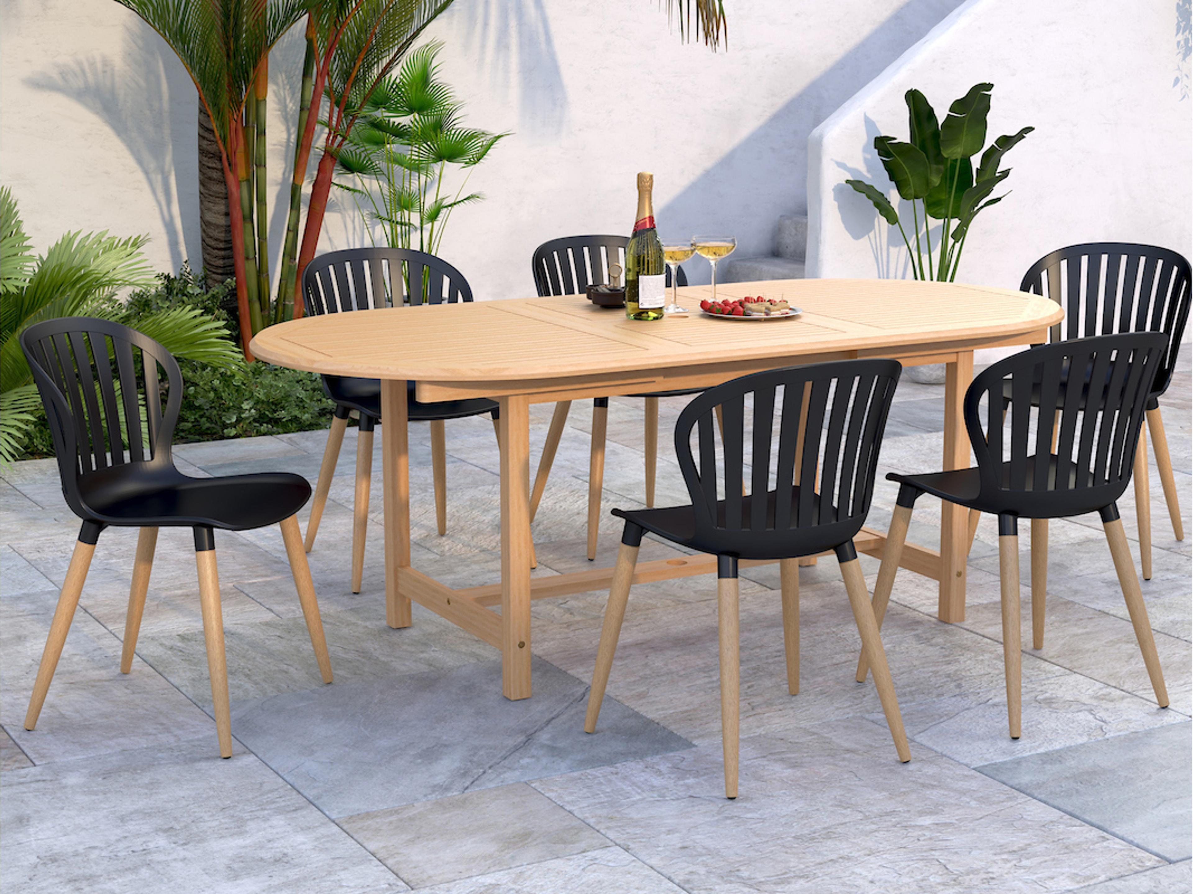 Amazonia Teak Outdoor Patio Dining Set
