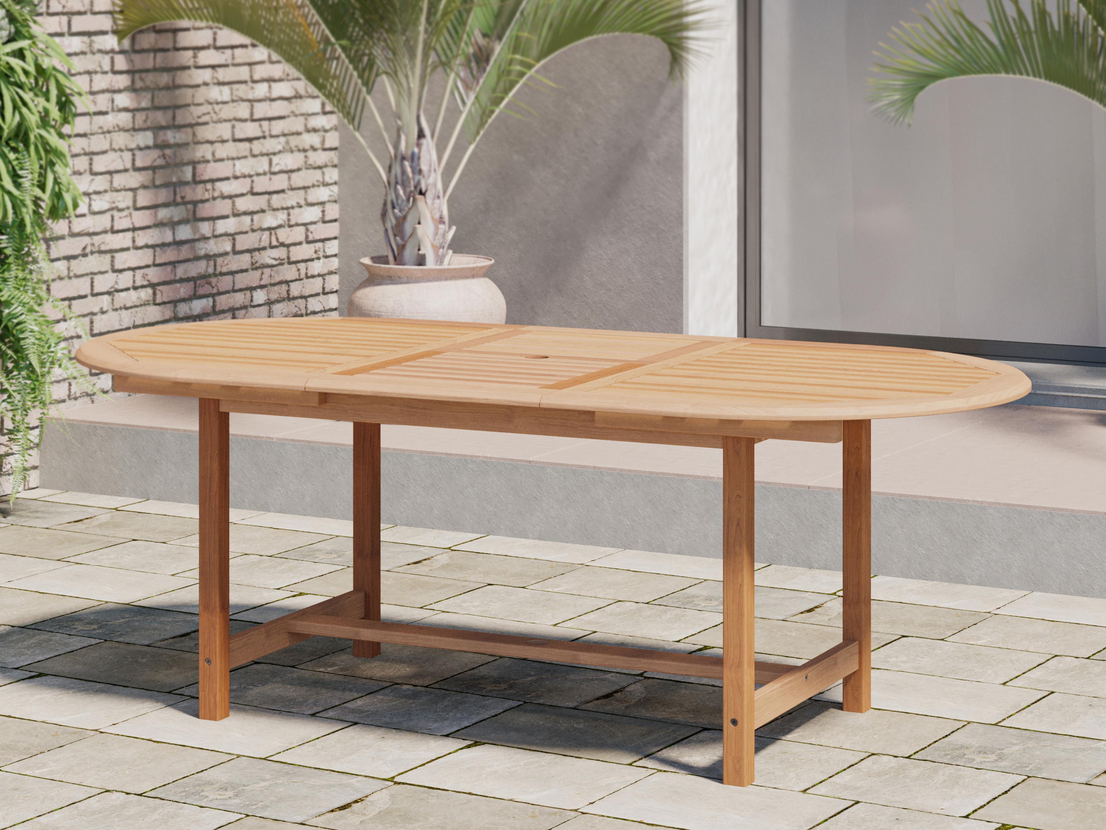 International Home Miami Amazonia Teak Outdoor Patio Dining Set