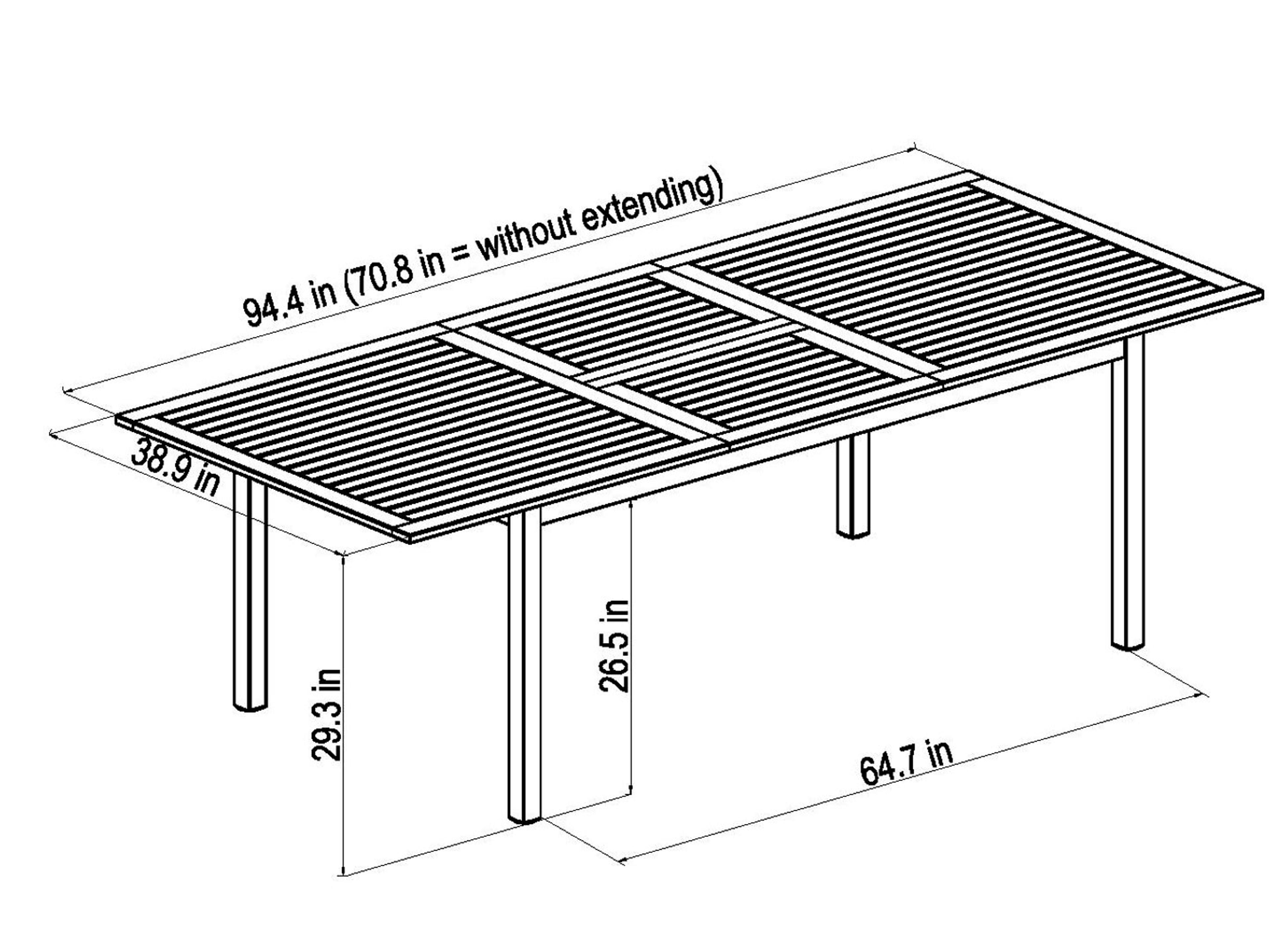 International Home Miami Amazonia Wood Outdoor Dining Set