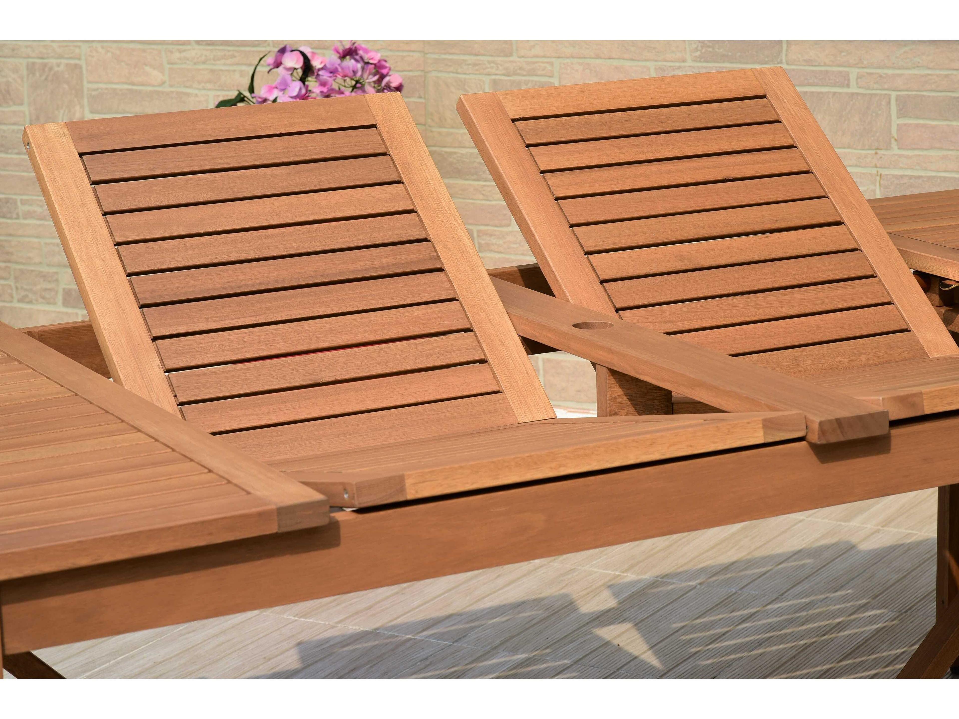 International Home Miami Amazonia Wood Outdoor Patio Dining Set