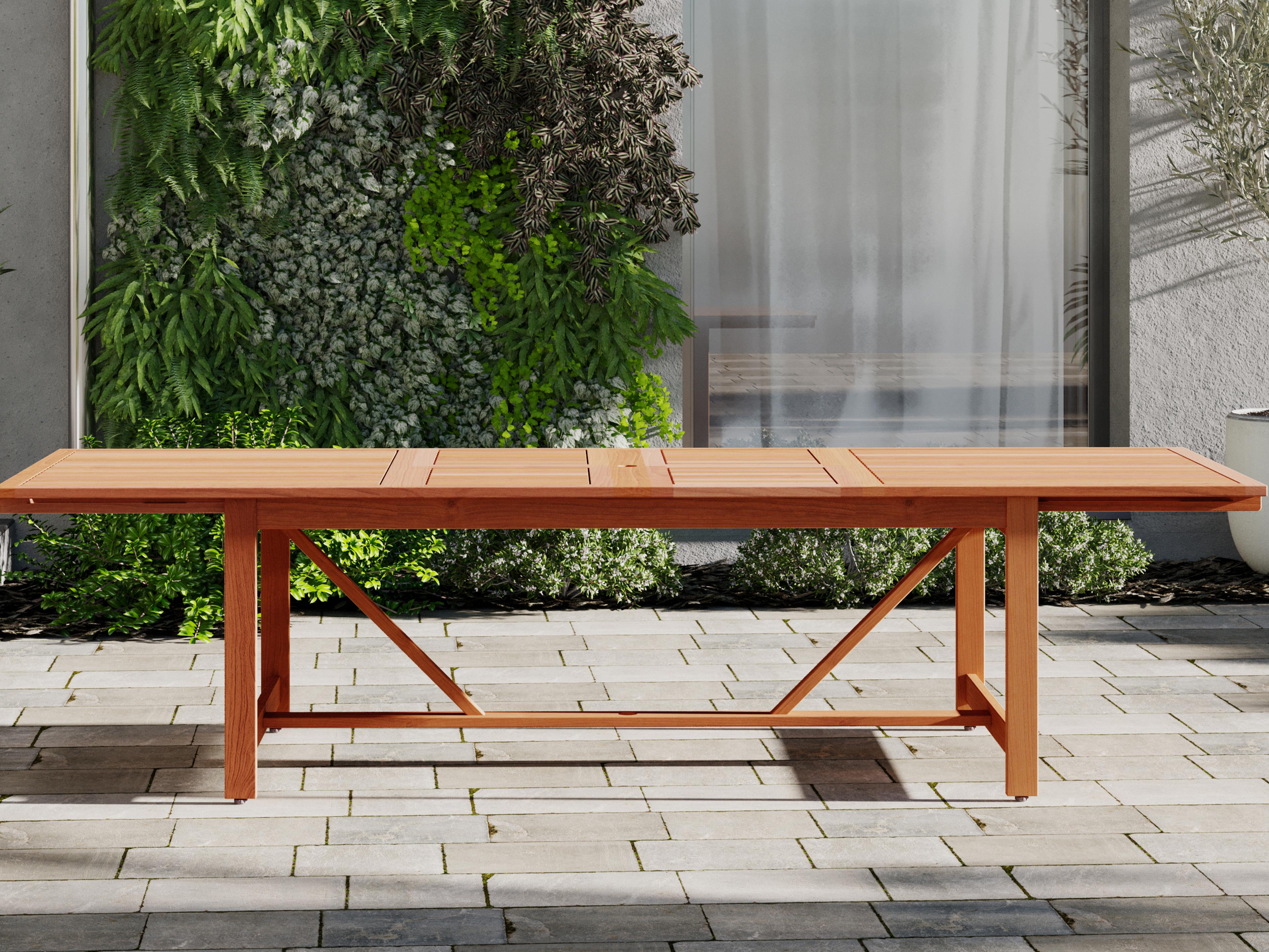 International Home Miami Amazonia Wood Outdoor Patio Dining Set