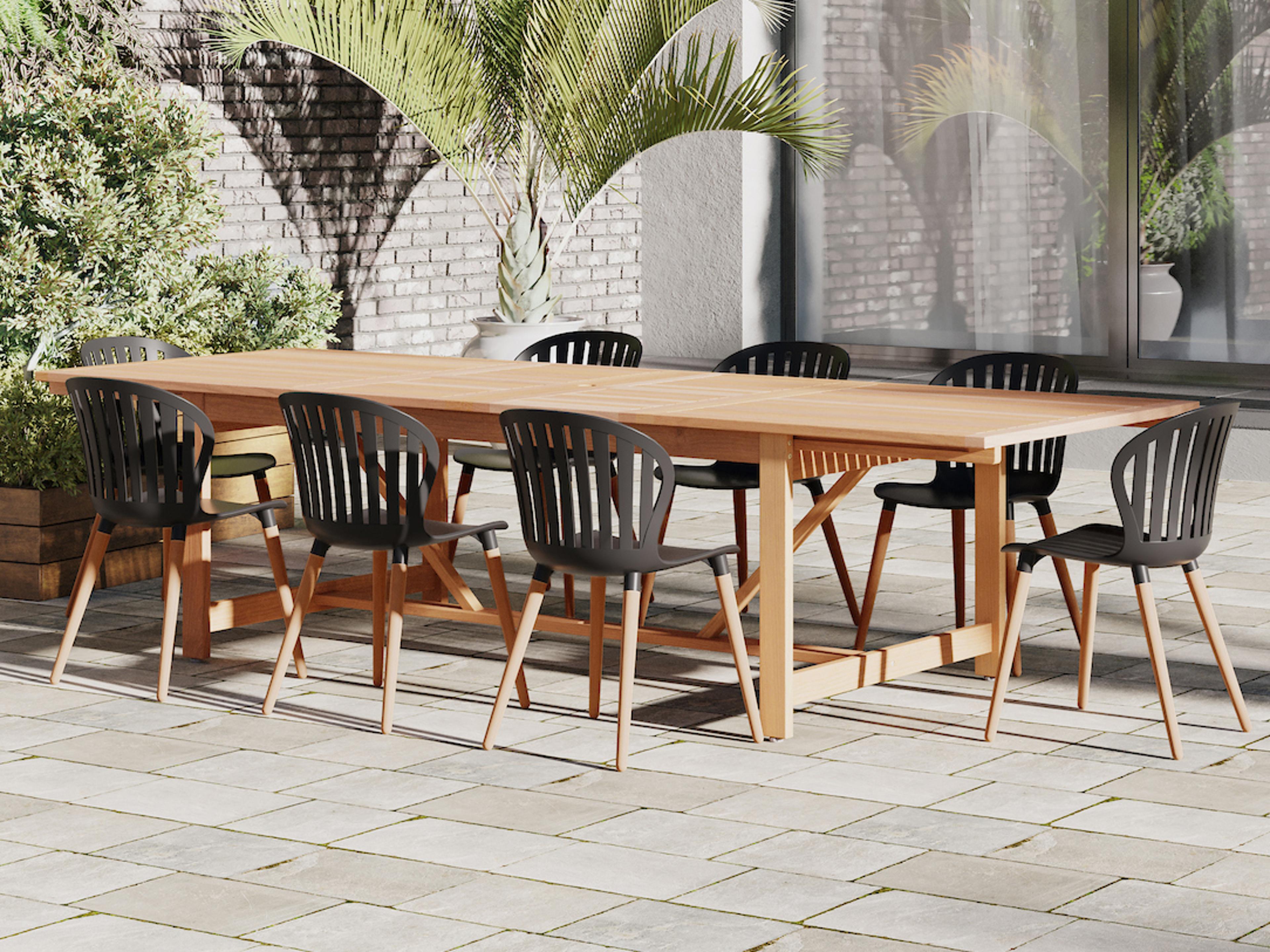 Amazonia Wood Outdoor Patio Dining Set