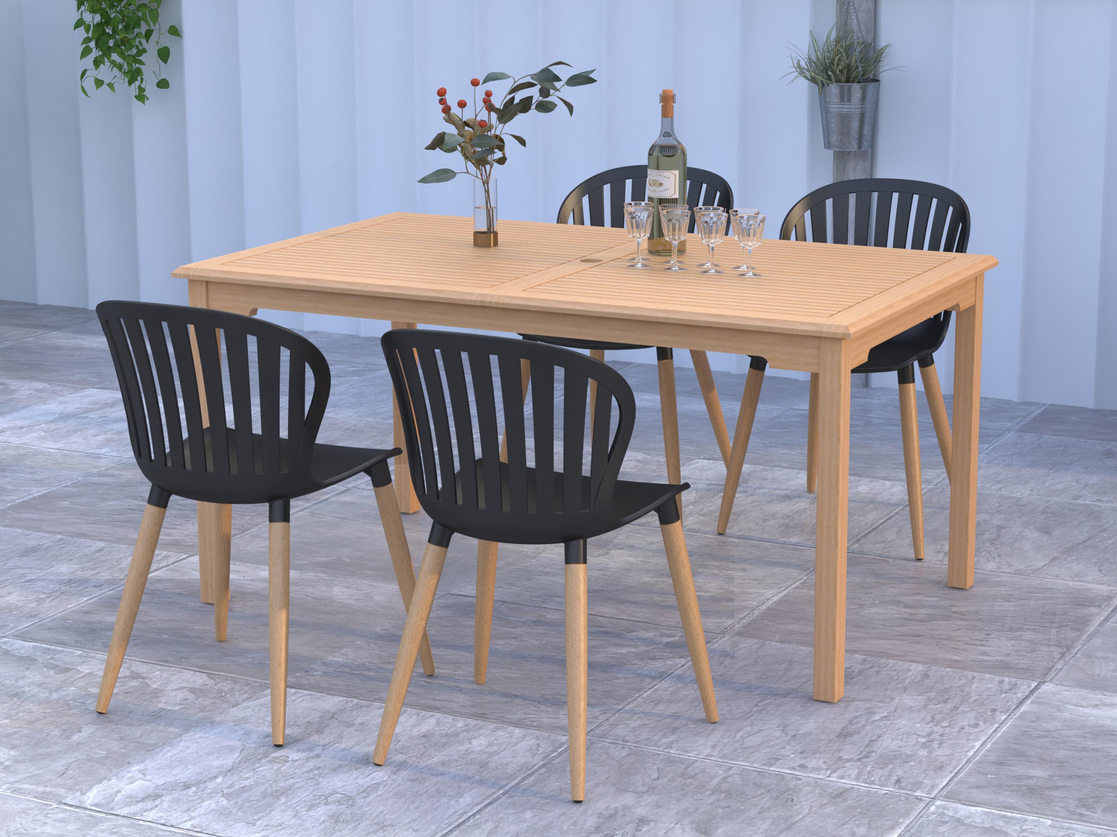 Amazonia Teak Outdoor Patio Dining Set