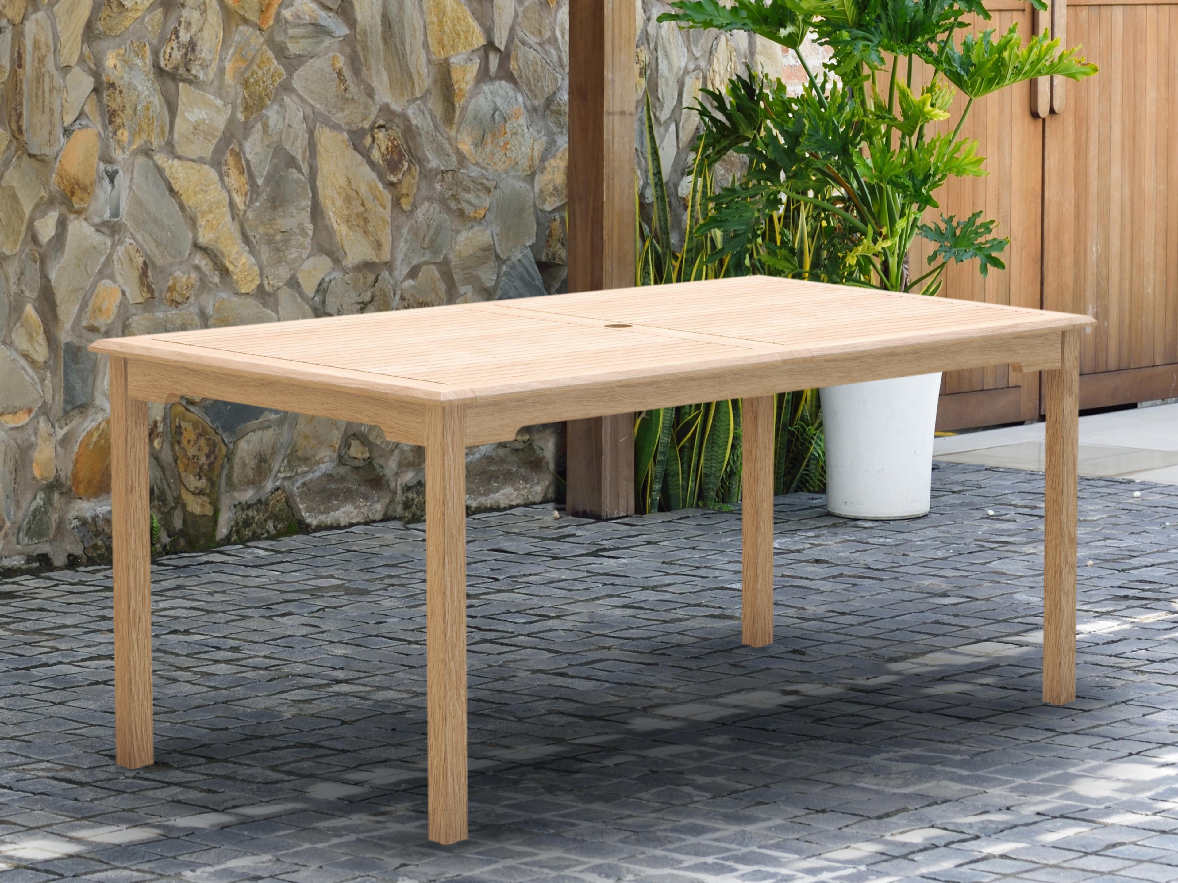 International Home Miami Amazonia Teak Outdoor Patio Dining Set