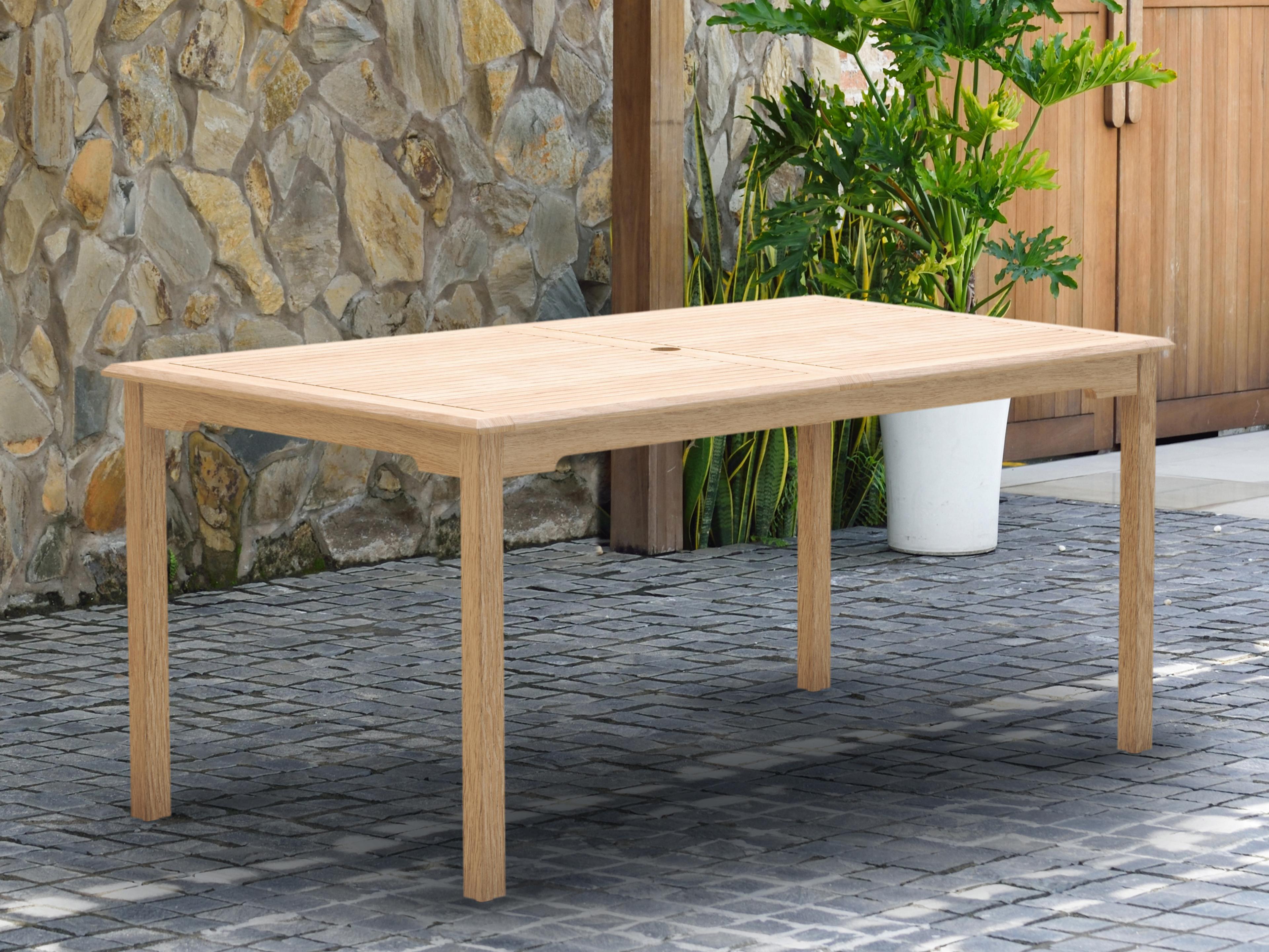 International Home Miami Amazonia Teak Patio Dining Set