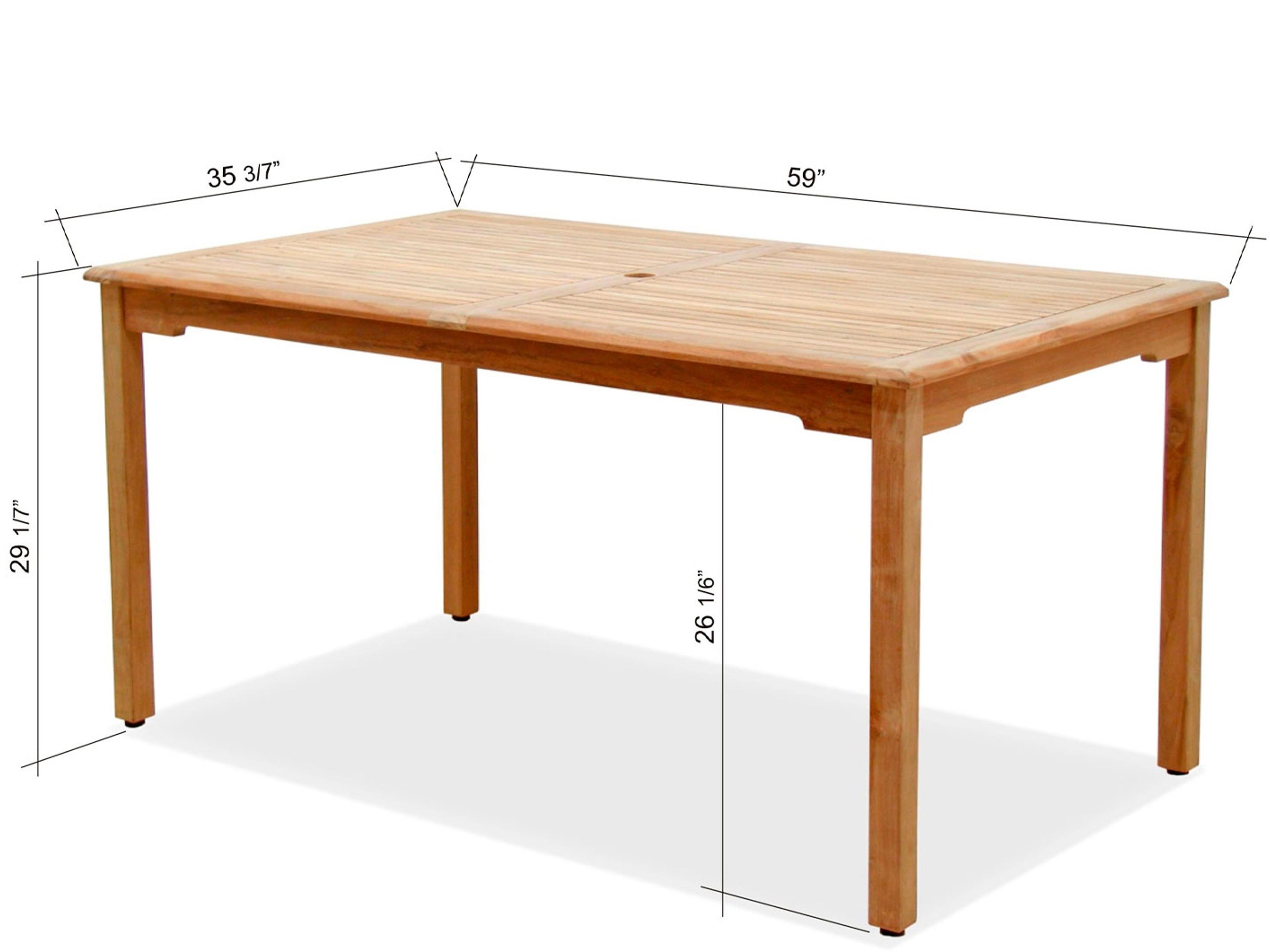 International Home Miami Amazonia Teak Patio Dining Set