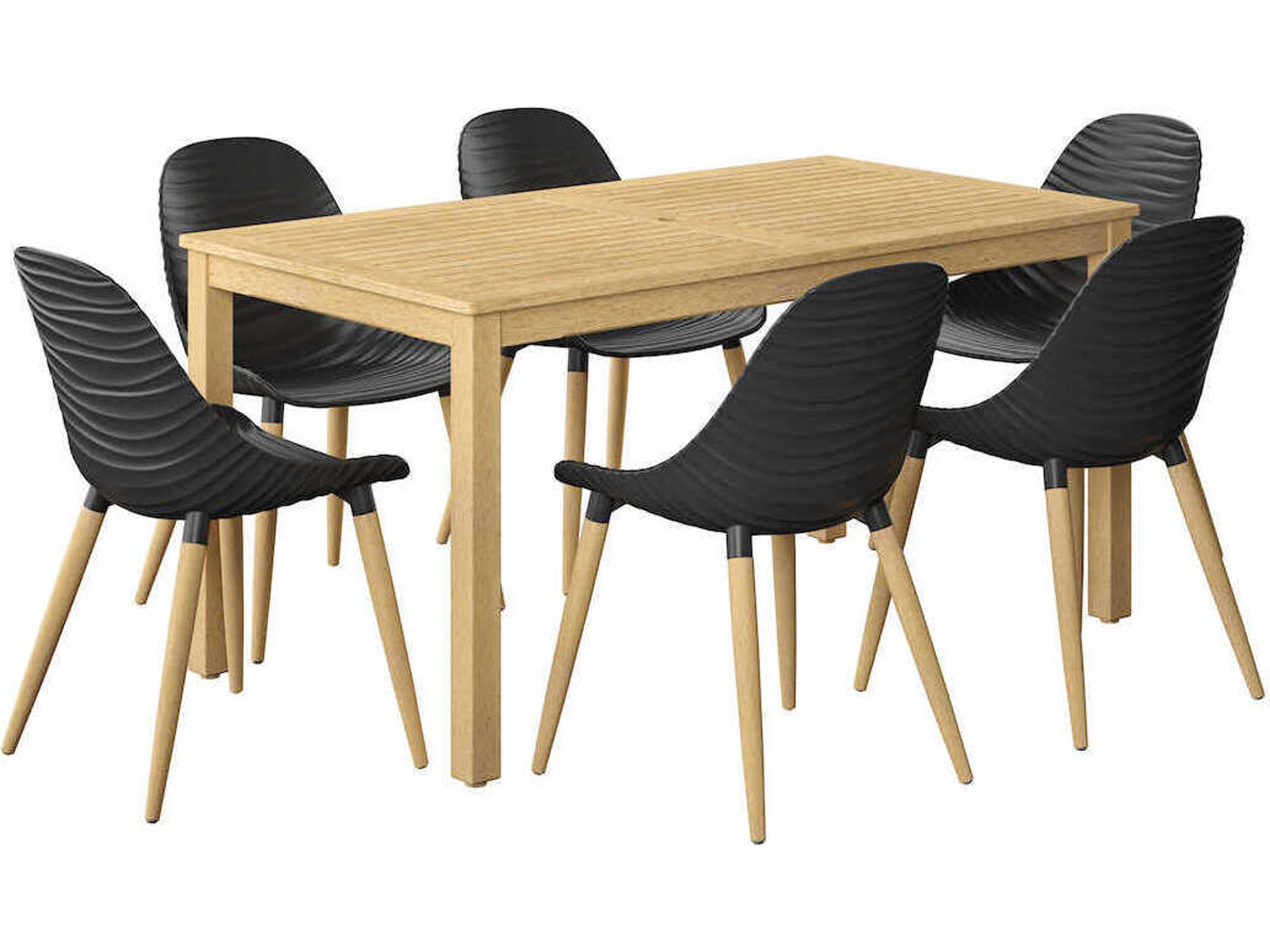 International Home Miami Amazonia Teak Patio Dining Set