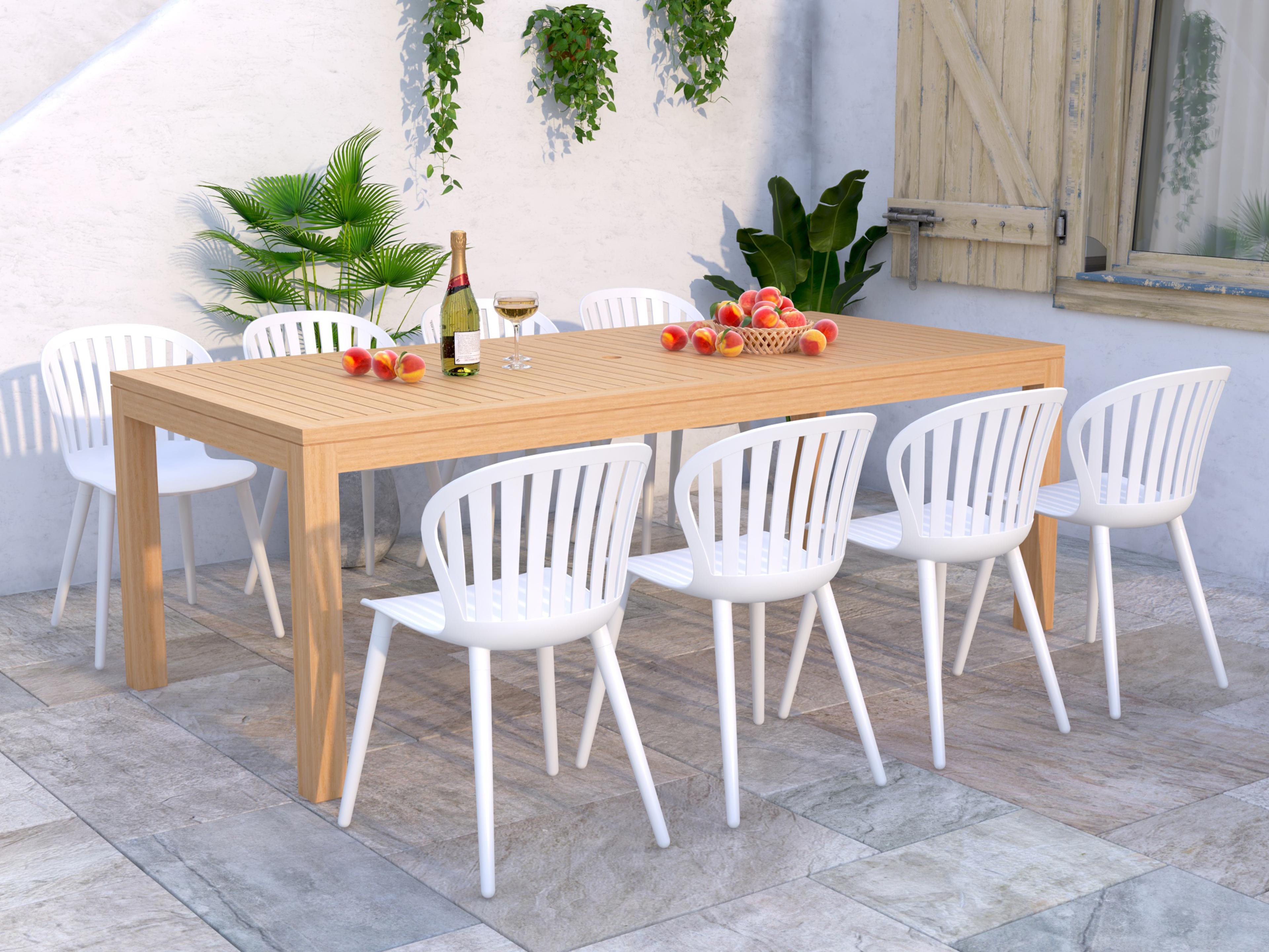 Amazonia Teak Outdoor Patio Dining Set