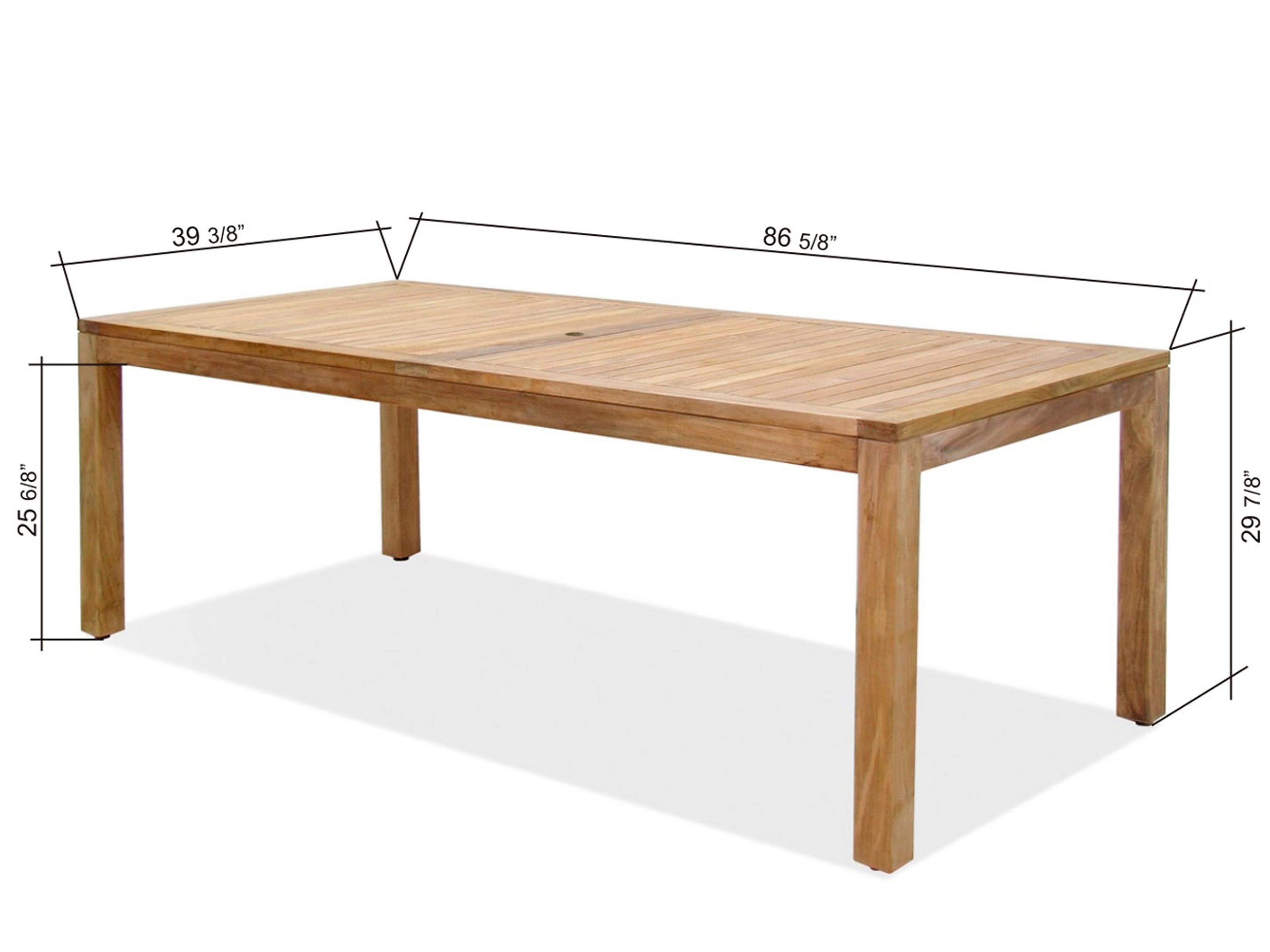 International Home Miami Amazonia Teak Outdoor Patio Dining Set