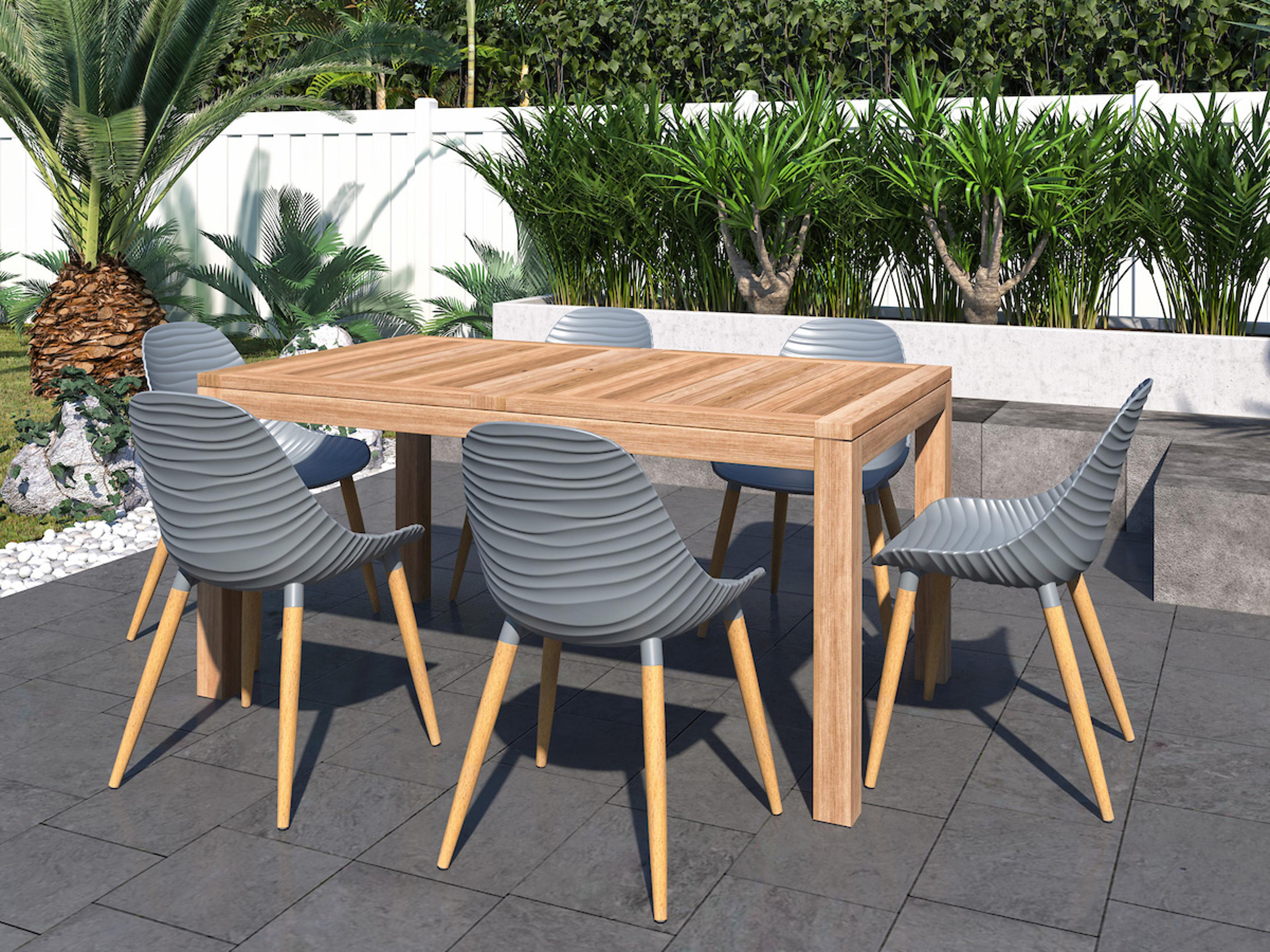 Amazonia Teak Outdoor Patio Dining Set