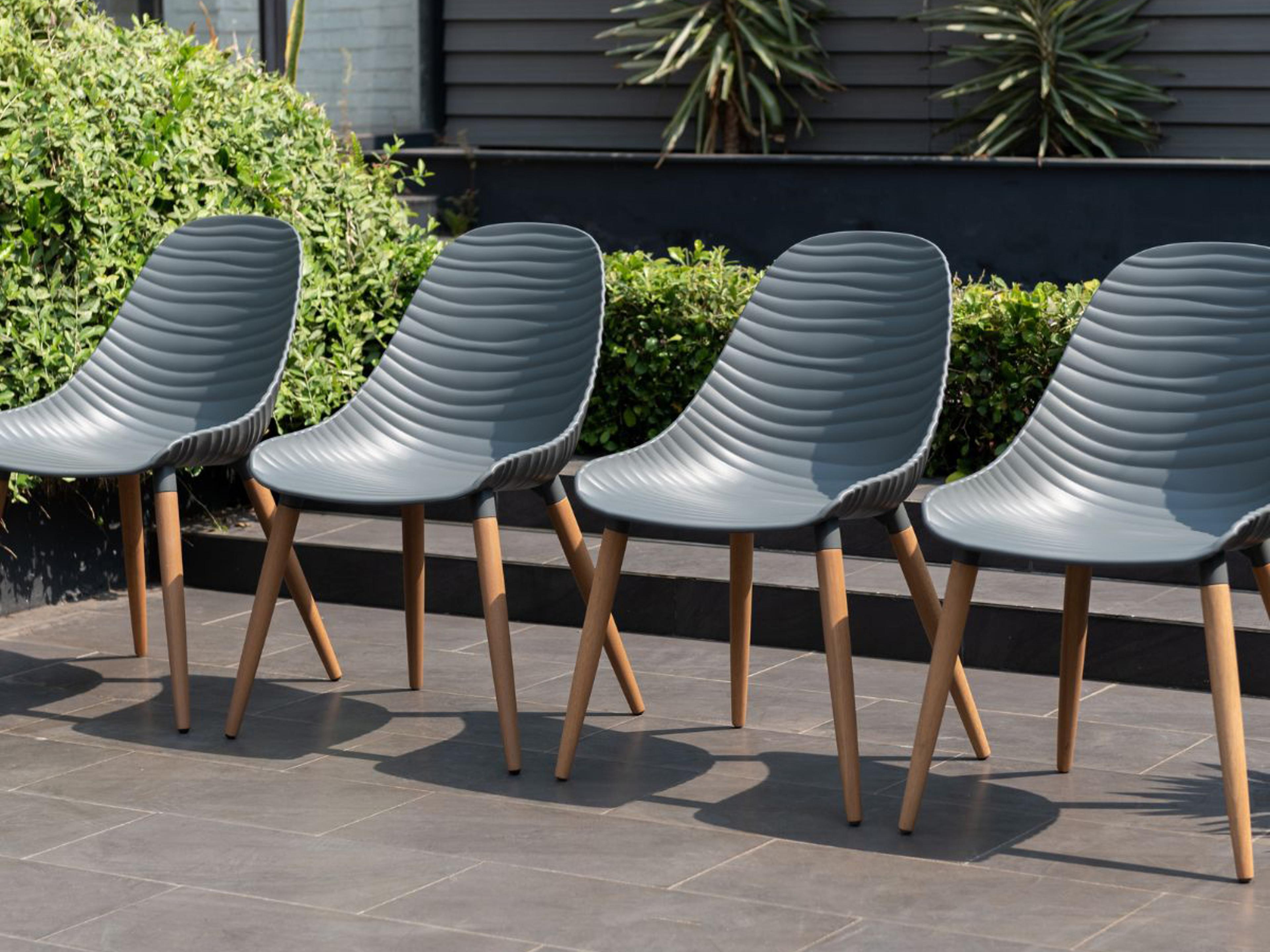 International Home Miami Amazonia Teak Outdoor Patio Dining Set