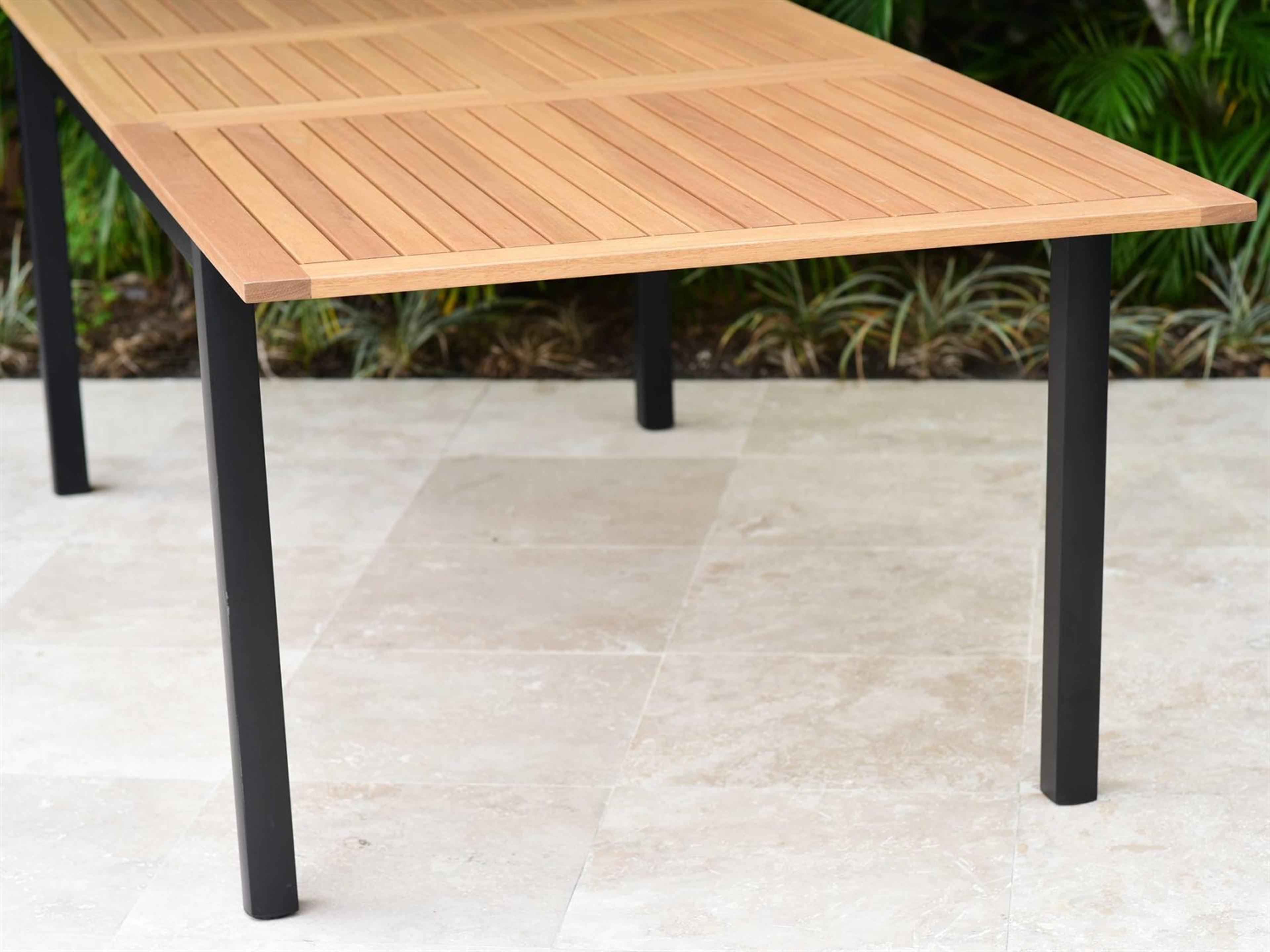 International Home Miami Amazonia Maria 4 Piece Extendable Rectangular Wood Outdoor Dining Set