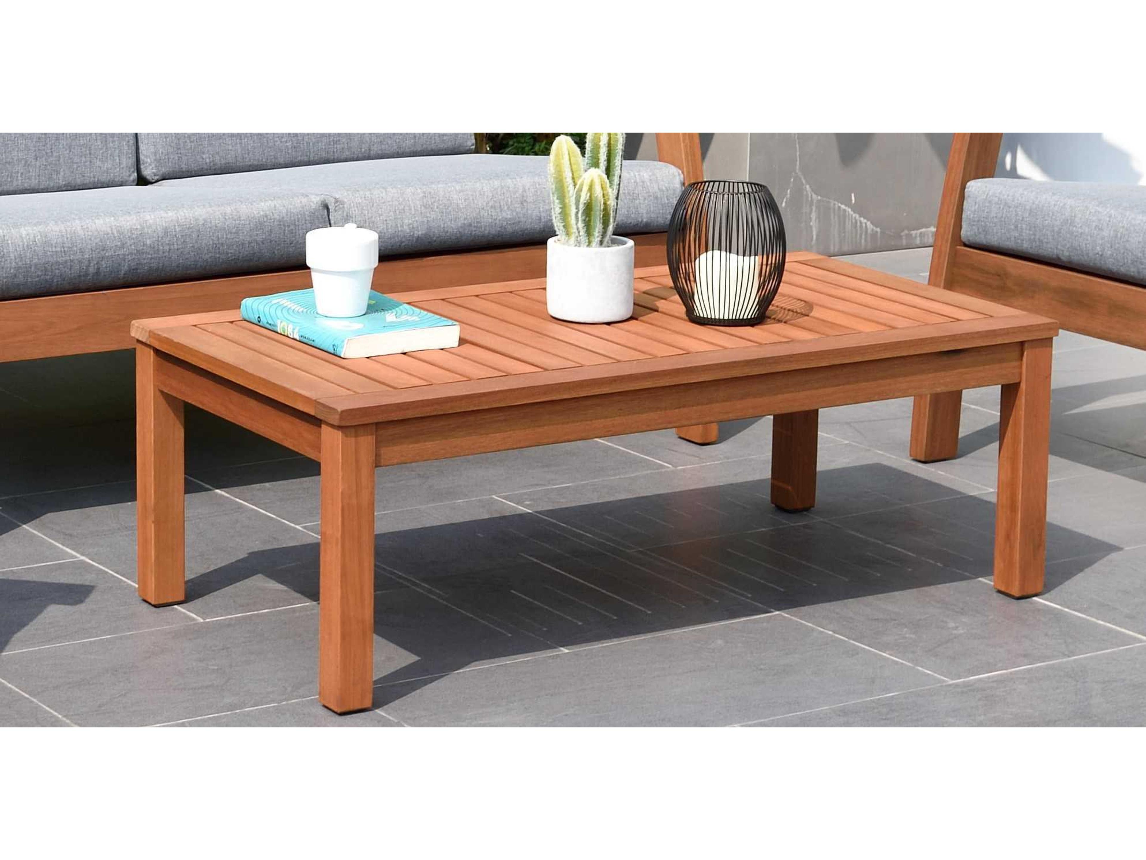 International Home Miami Amazonia Burano 4 Piece Wood Cushion Conversation Set