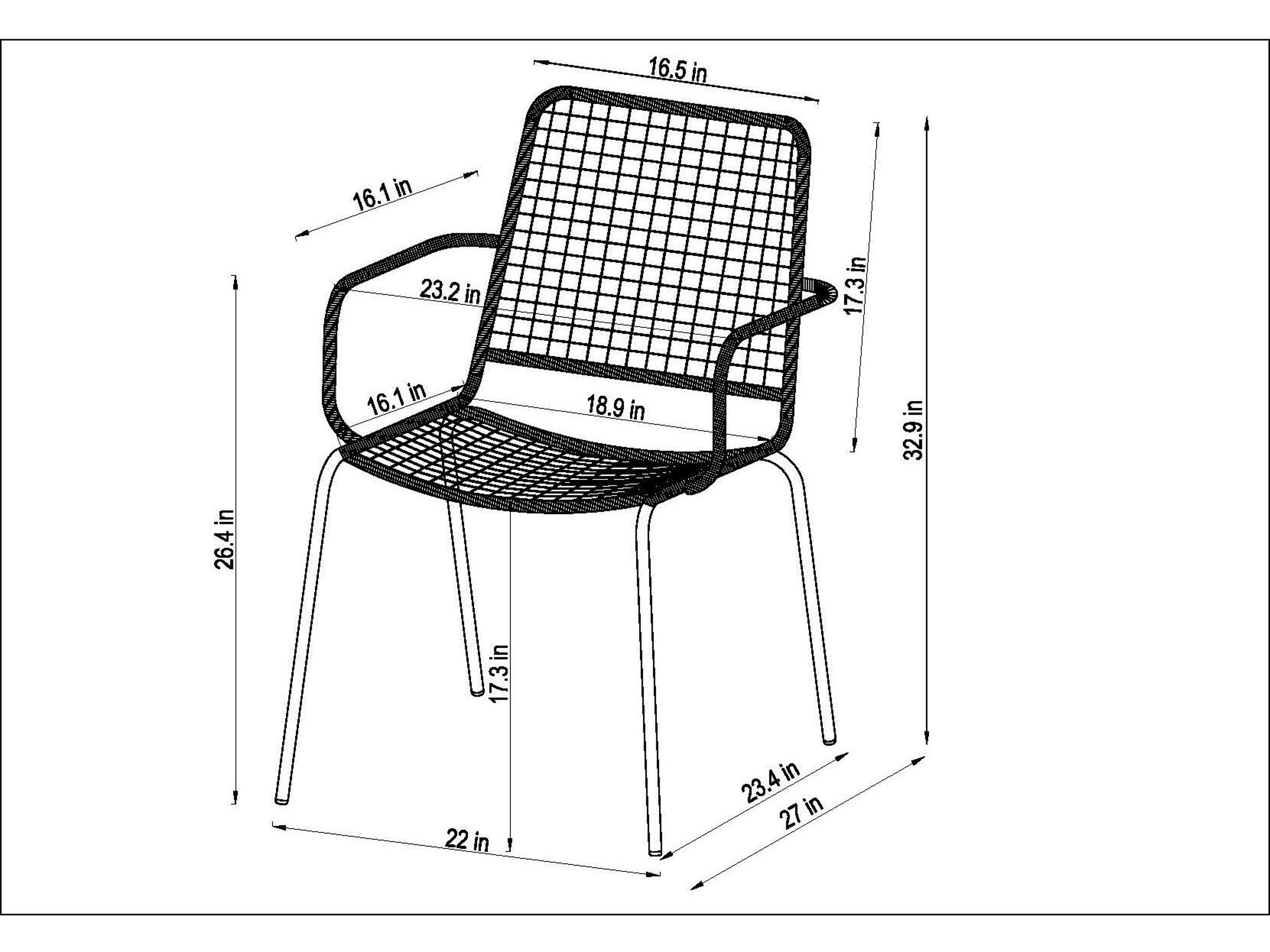 International Home Miami Amazonia Oberon Gray Resin Side chair Set of 2