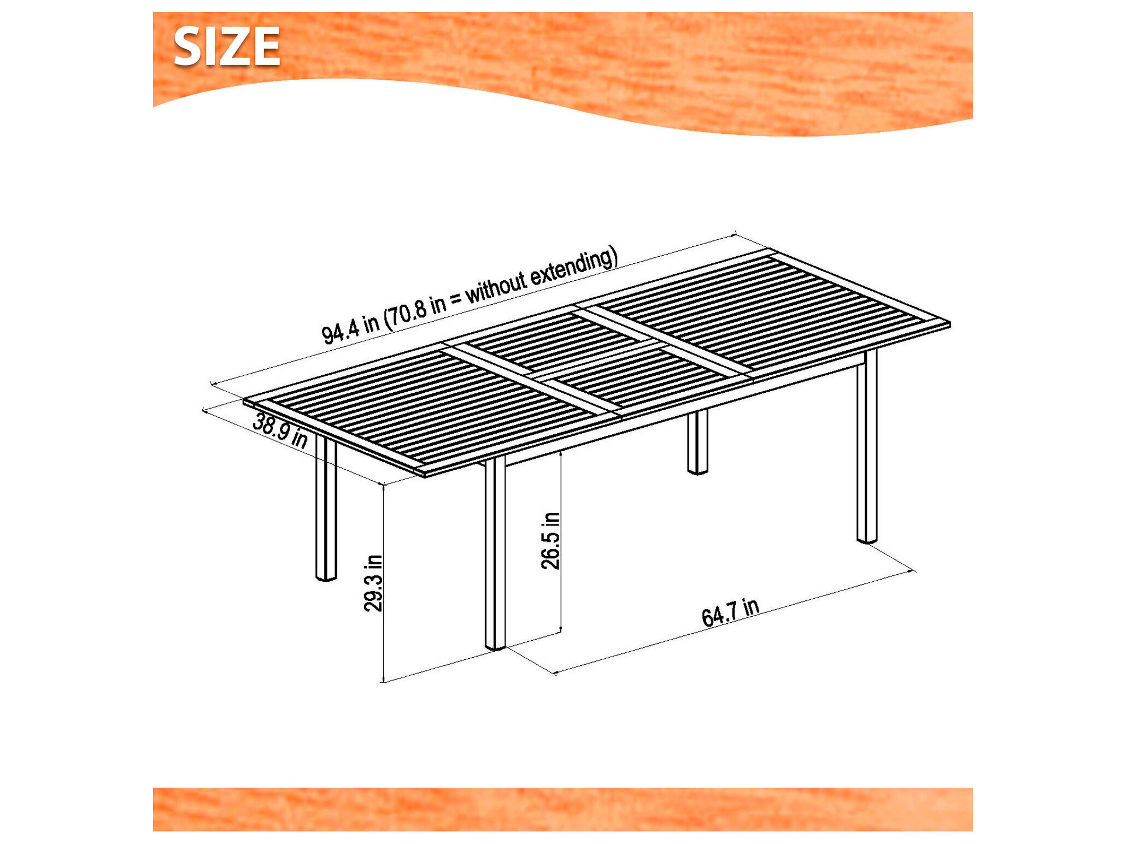 International Home Miami Amazonia 7 Piece Rectangular Patio Dining Set - Grey Plastic/Resin Chairs