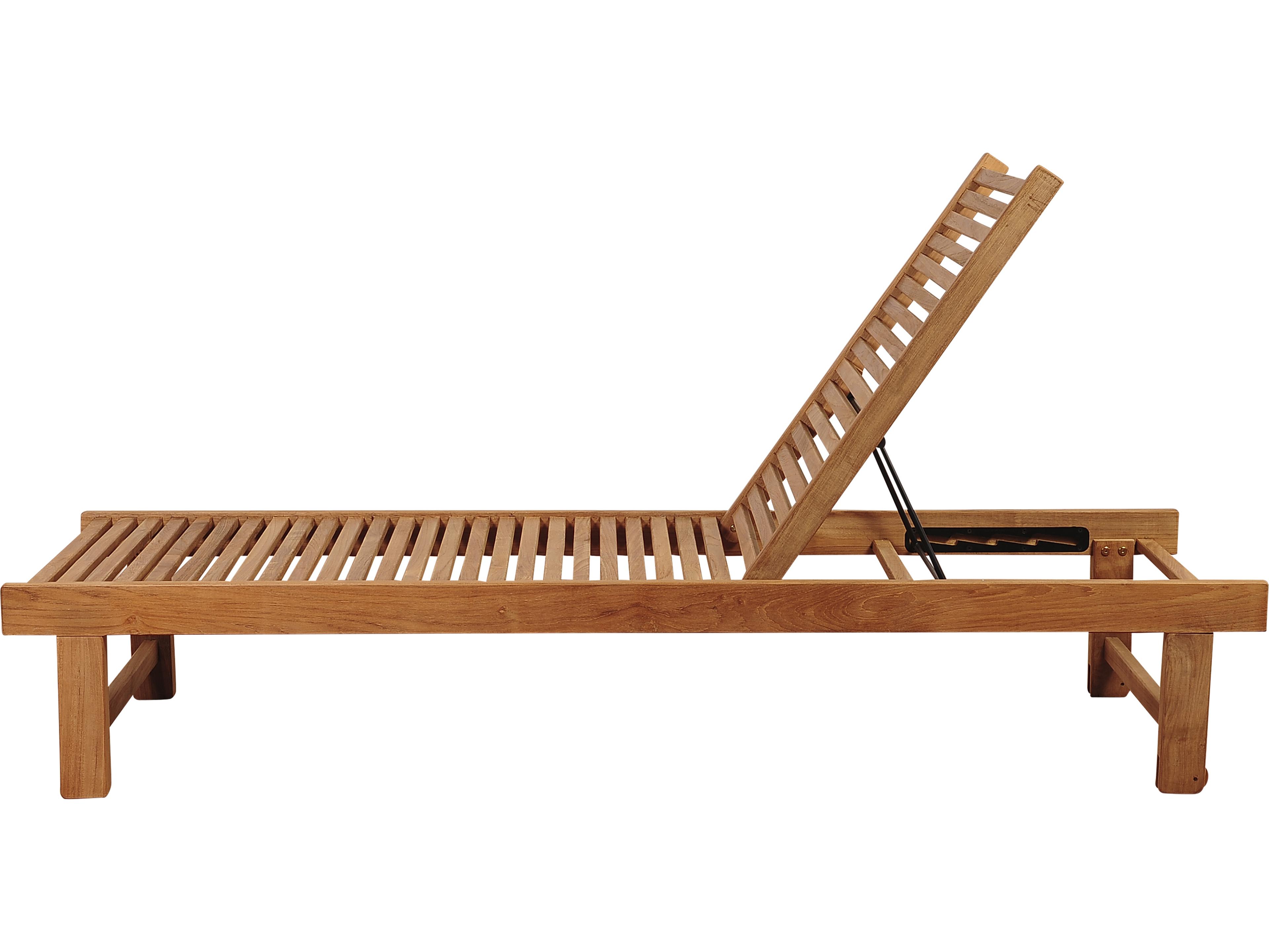 International Home Miami Amazonia Maasdam 2 Piece Teak Lounger Set