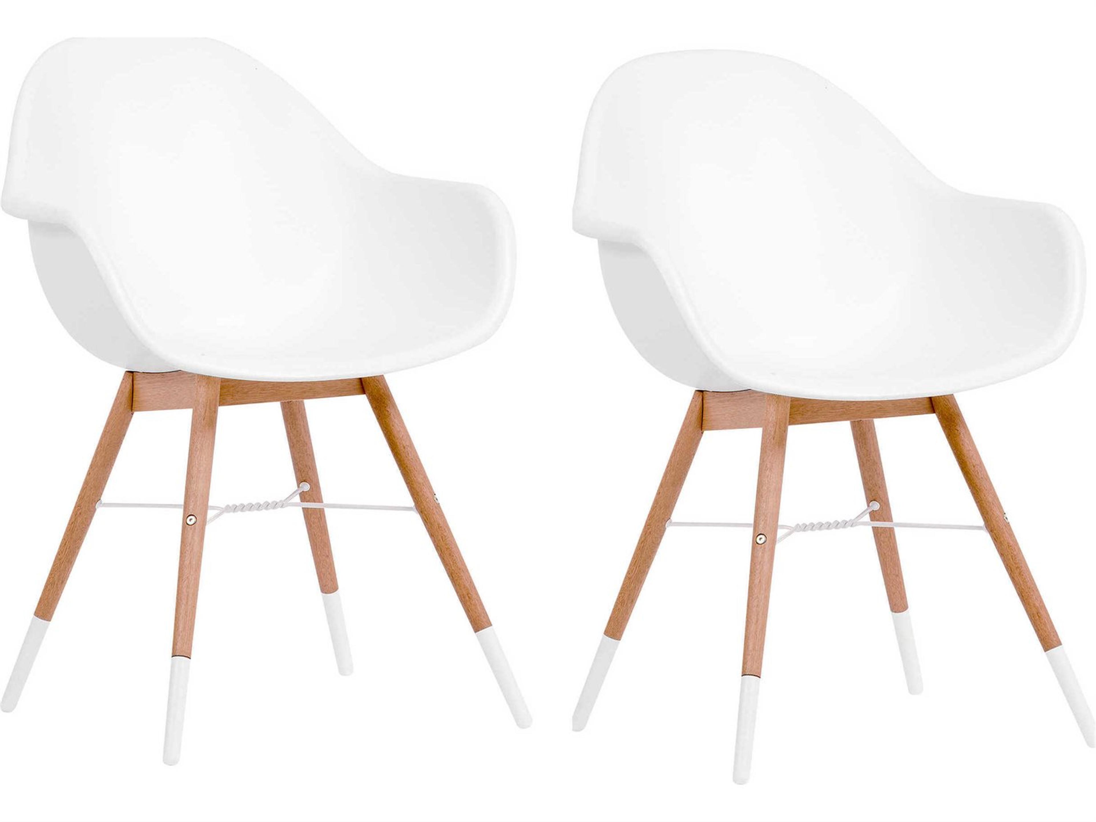 International Home Miami Amazonia Charlotte 5 Piece Round Wood Outdoor Patio Dining Set