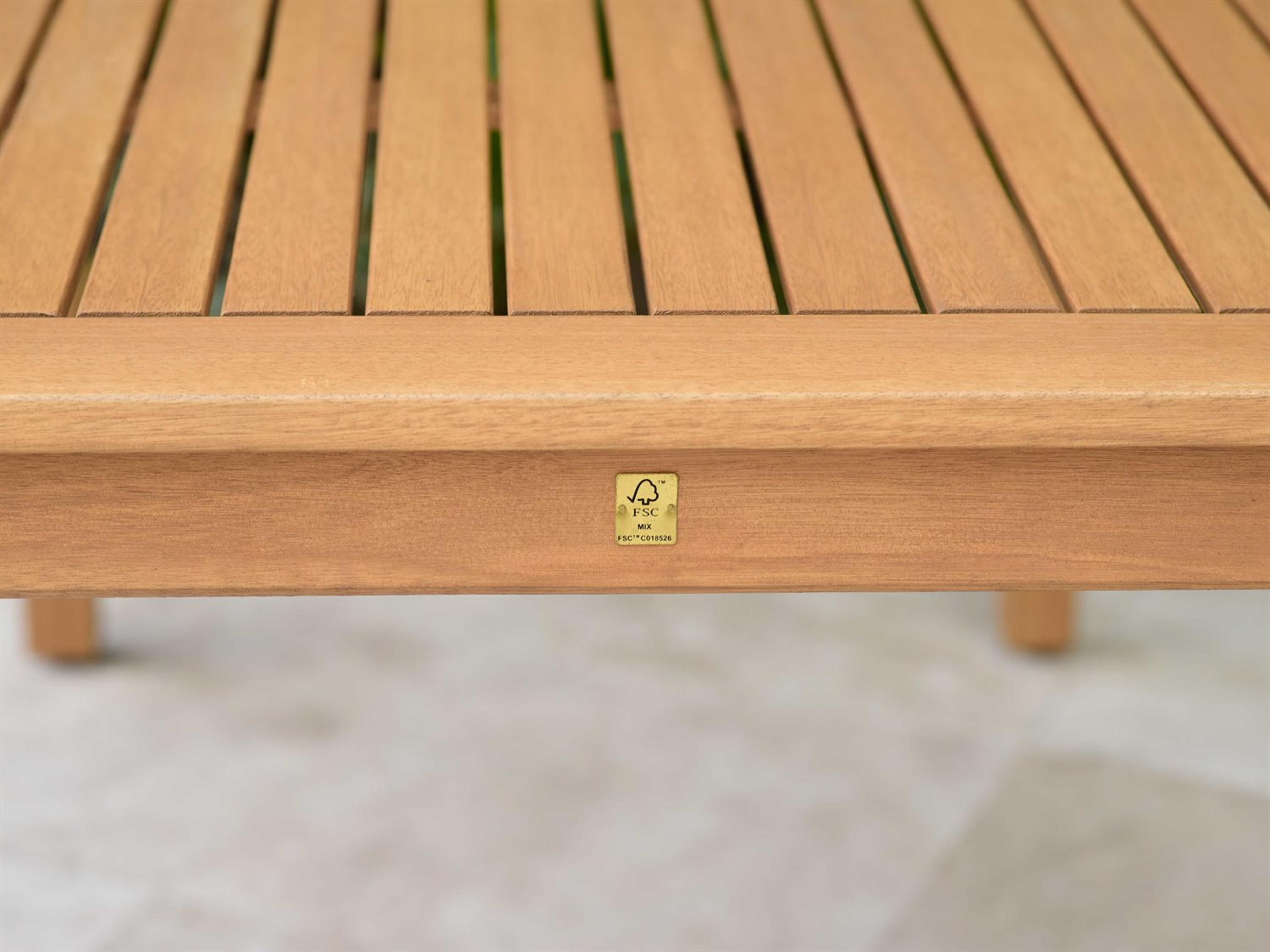 International Home Miami Amazonia Charlotte 5 Piece Rectangular Wood Outdoor Dining Set