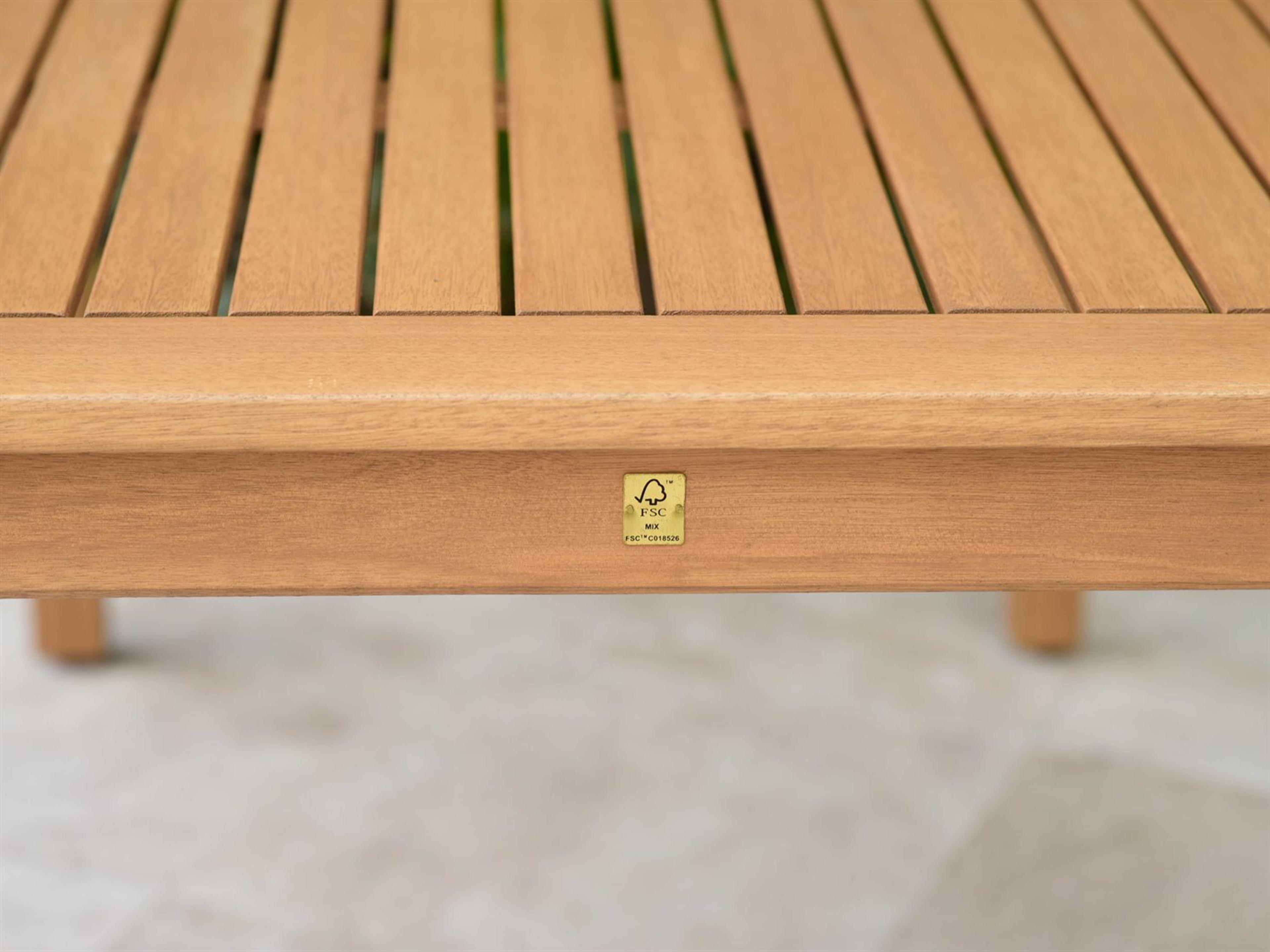 International Home Miami Amazonia Fontana 5 Piece Rectangular Wood Outdoor Patio Dining Set