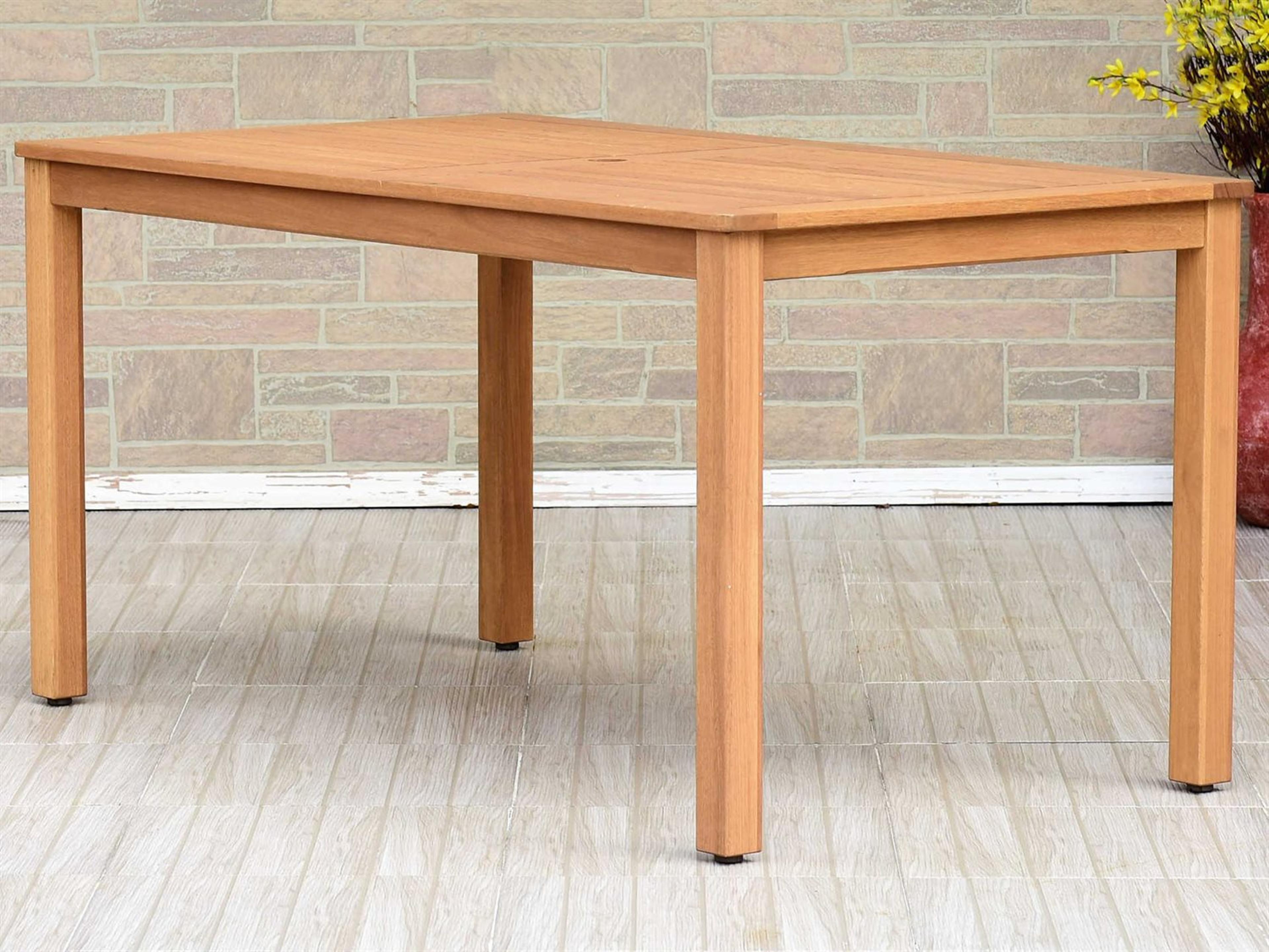 International Home Miami Amazonia Koningsdam 7 Piece Rectangular Wood Patio Dining Set