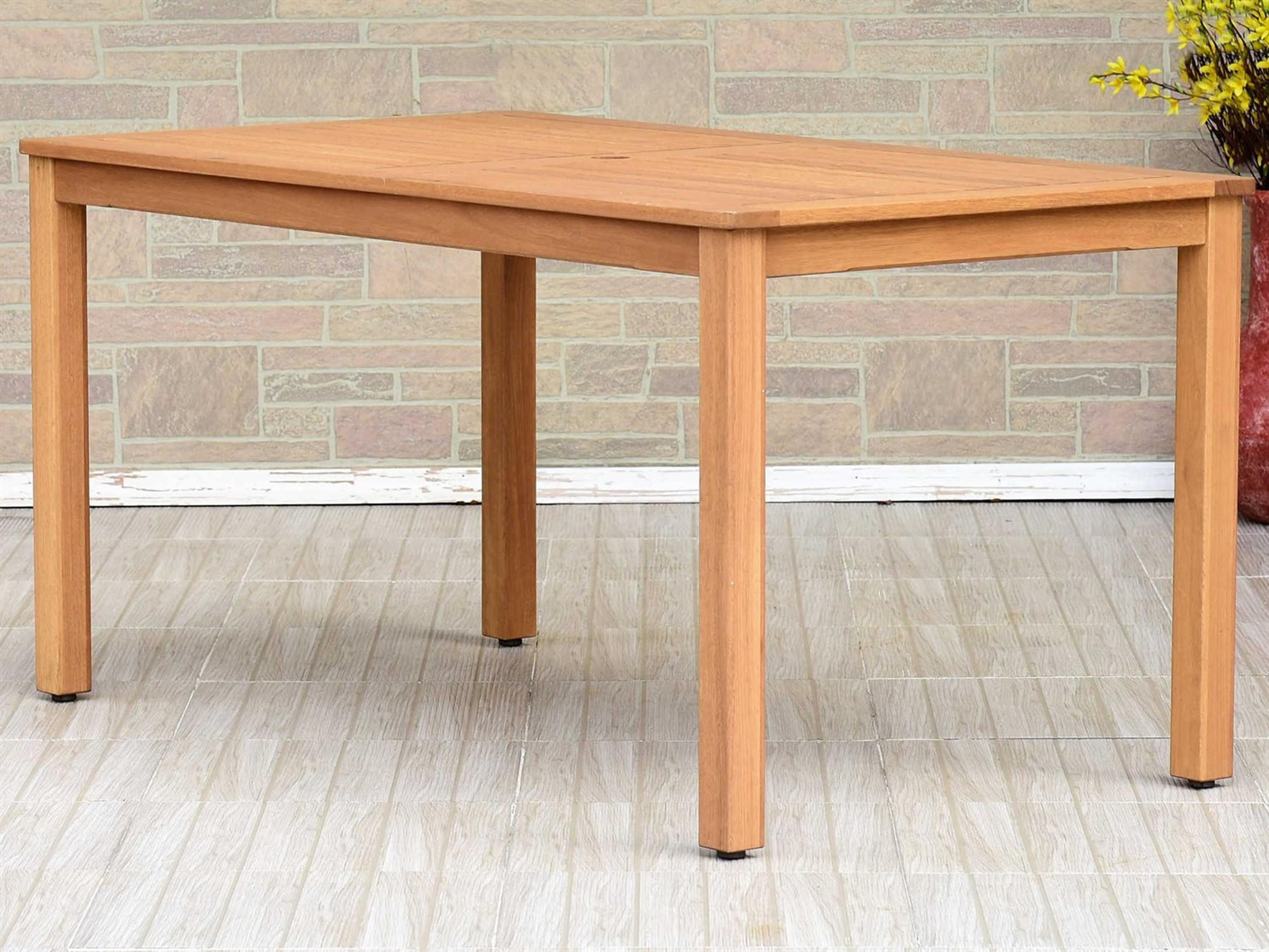 International Home Miami Amazonia Damian 5 Piece Rectangular Wood Outdoor Dining Set