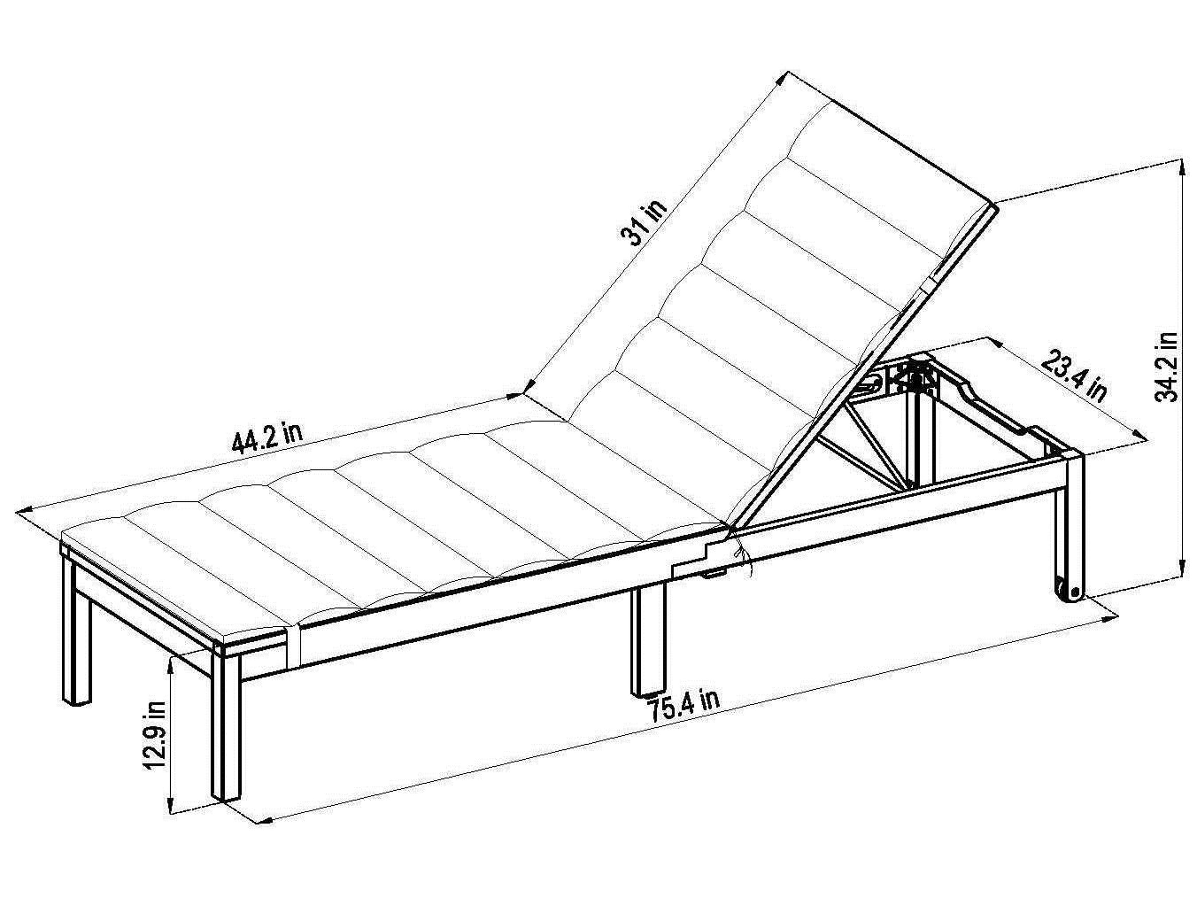 International Home Miami Amazonia Karen 2 Piece Wood Patio Chaise Lounge Set