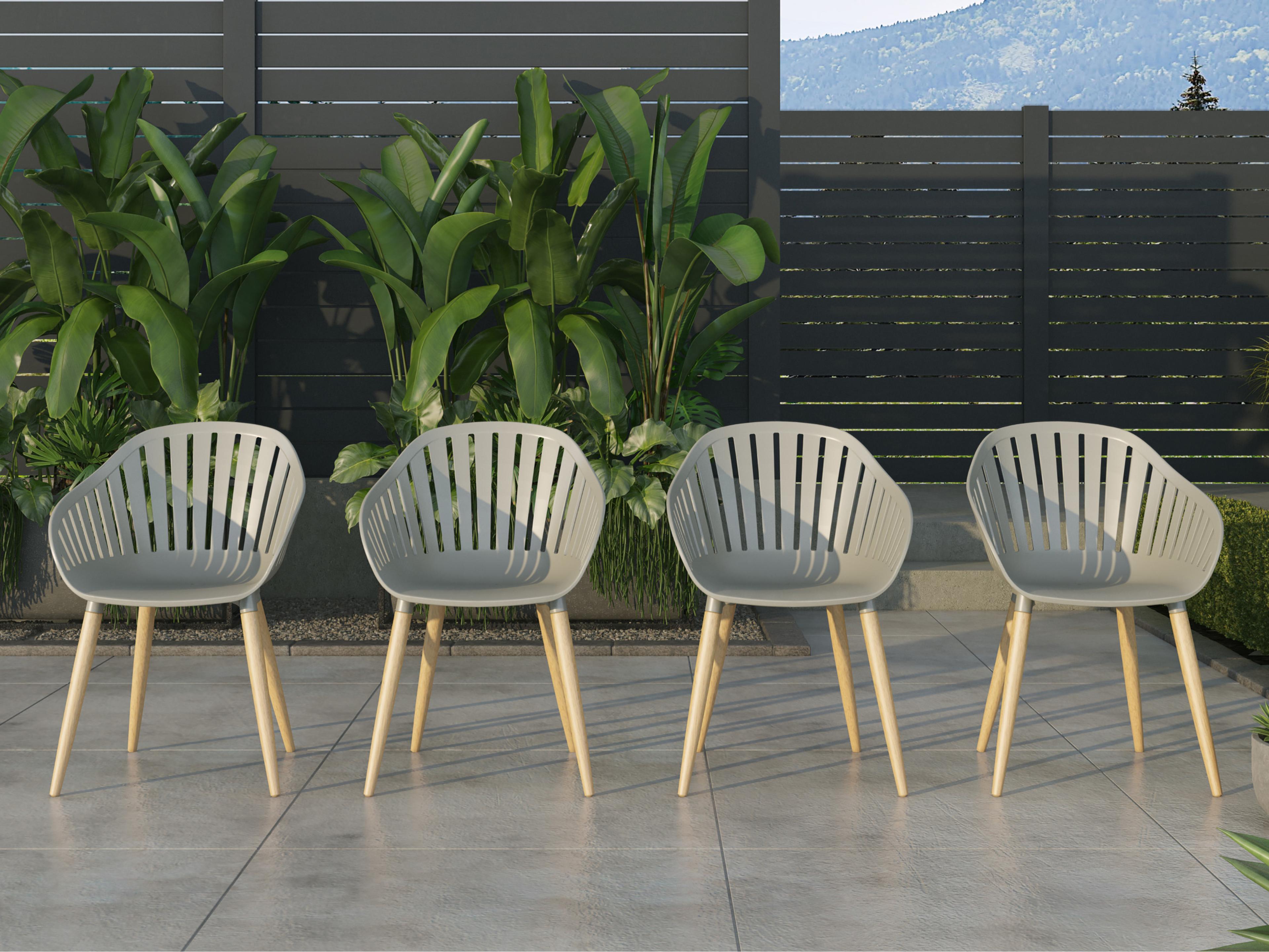 Amazonia 4 Piece Chairs Set Teak Finish