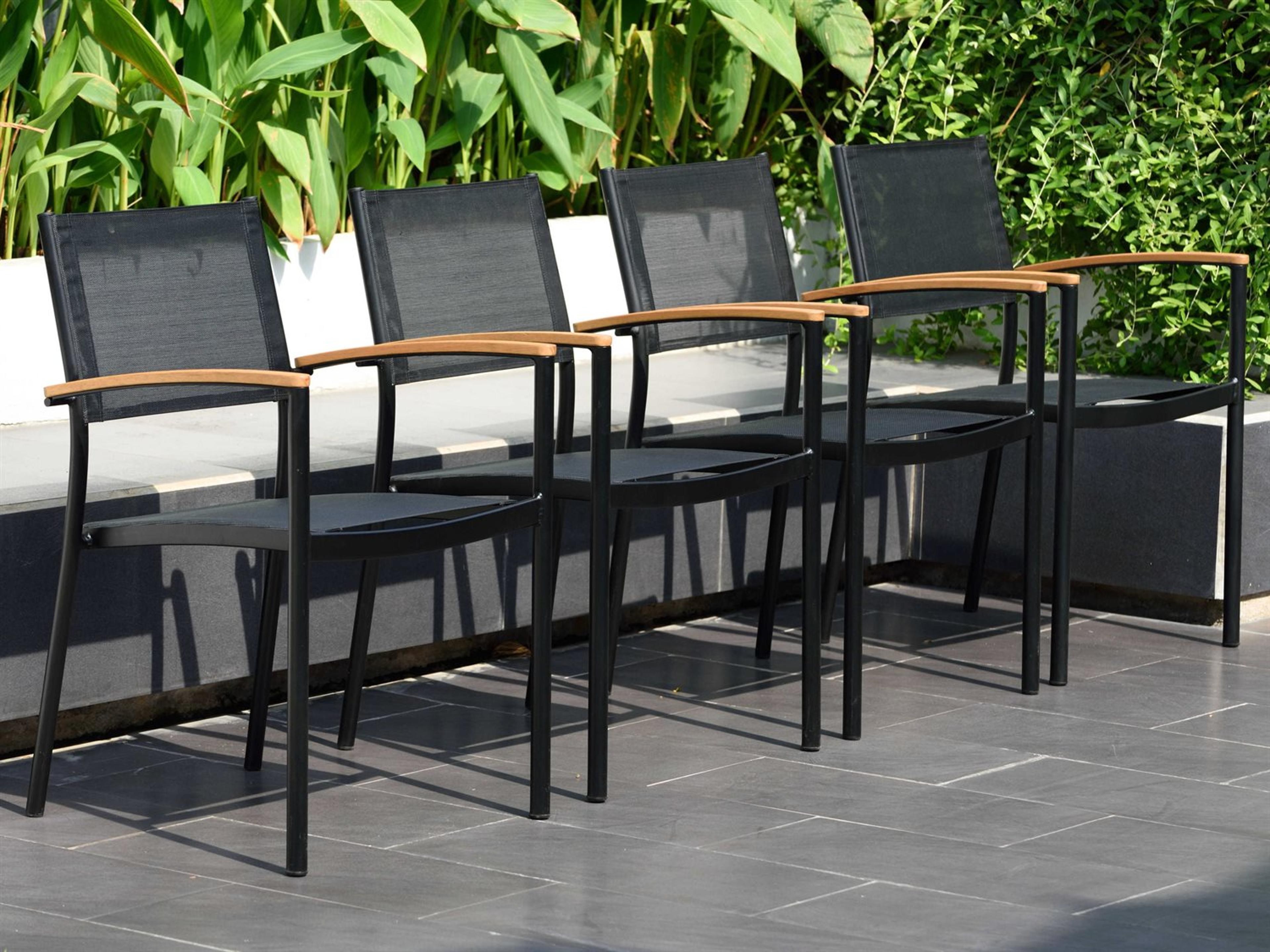 Amazonia Fontana 4 Piece Sling Patio Bar Stool Set