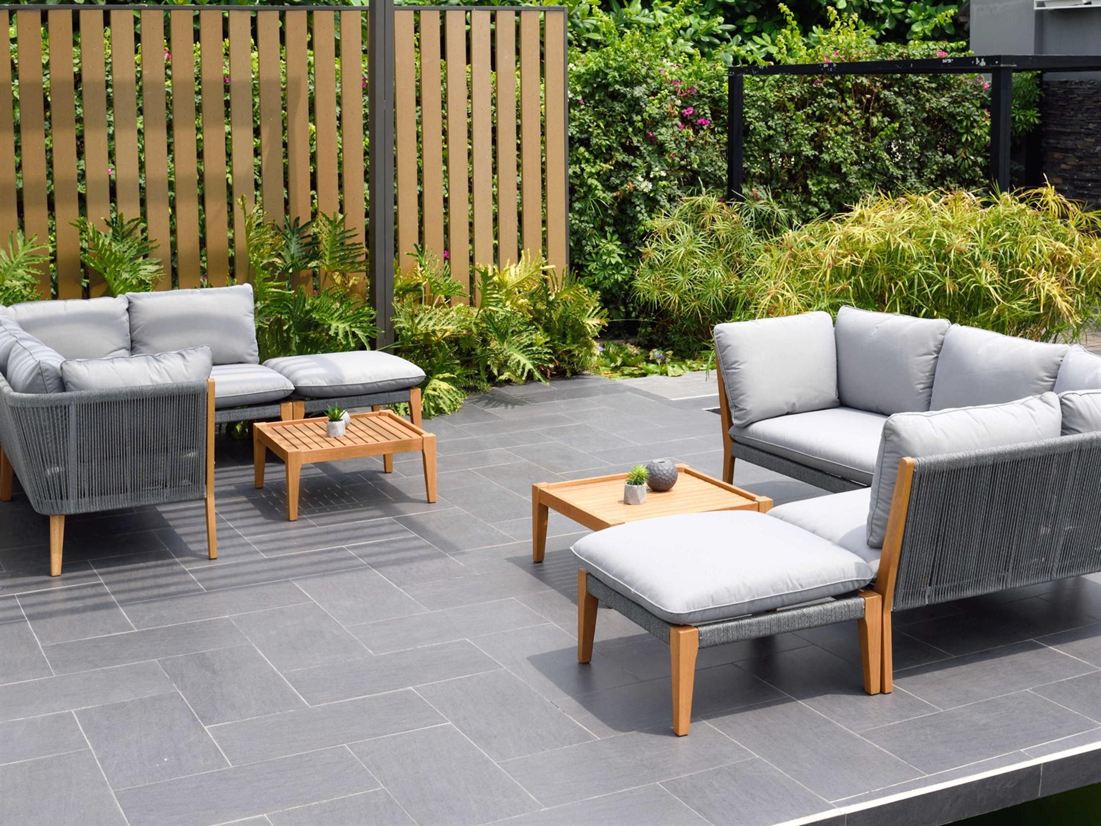 Amazonia Malmo 8 Piece Wood Patio Lounge Set