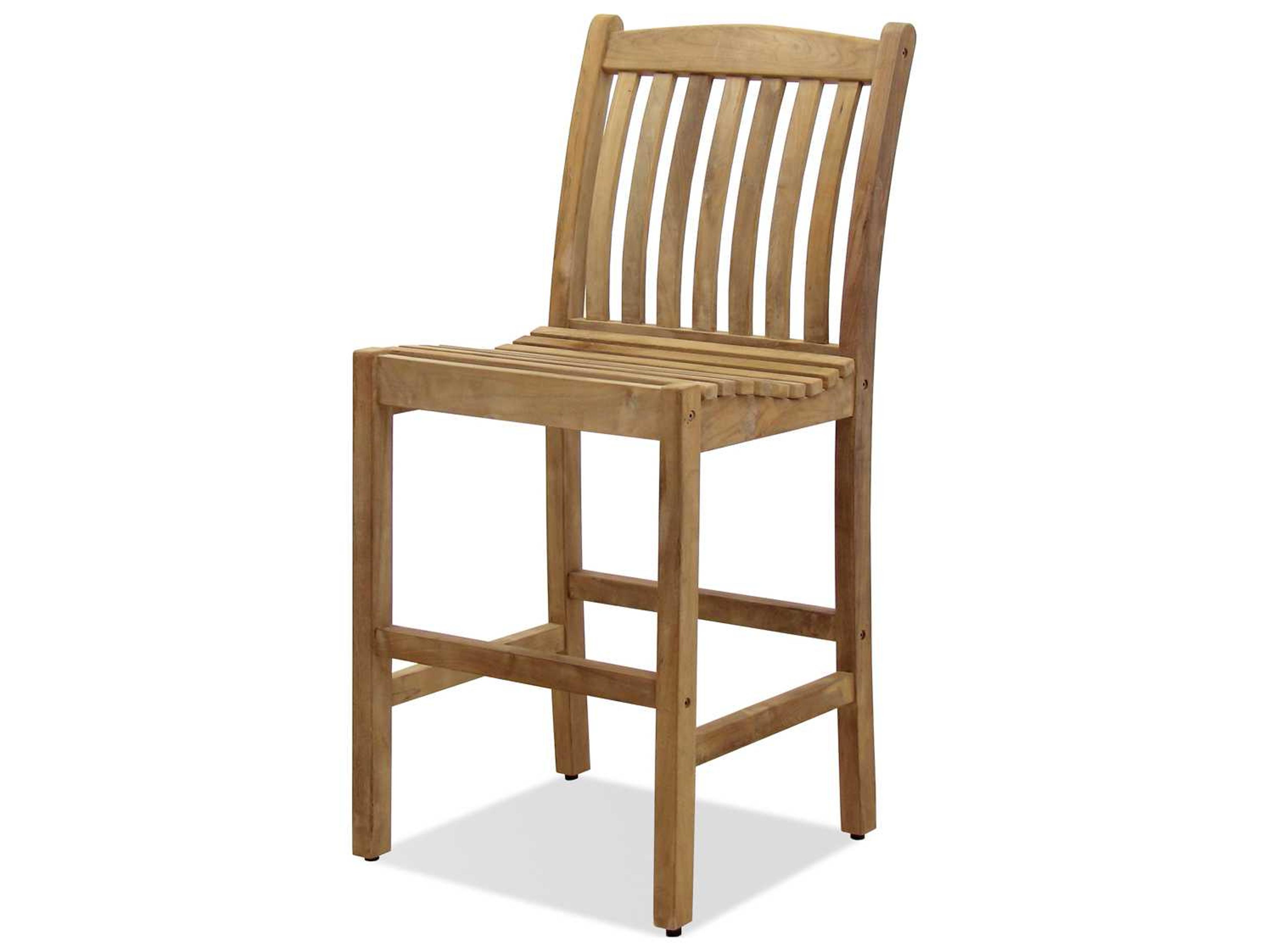 Amazonia Teak Eden Outdoor Bar Stool Set of 2
