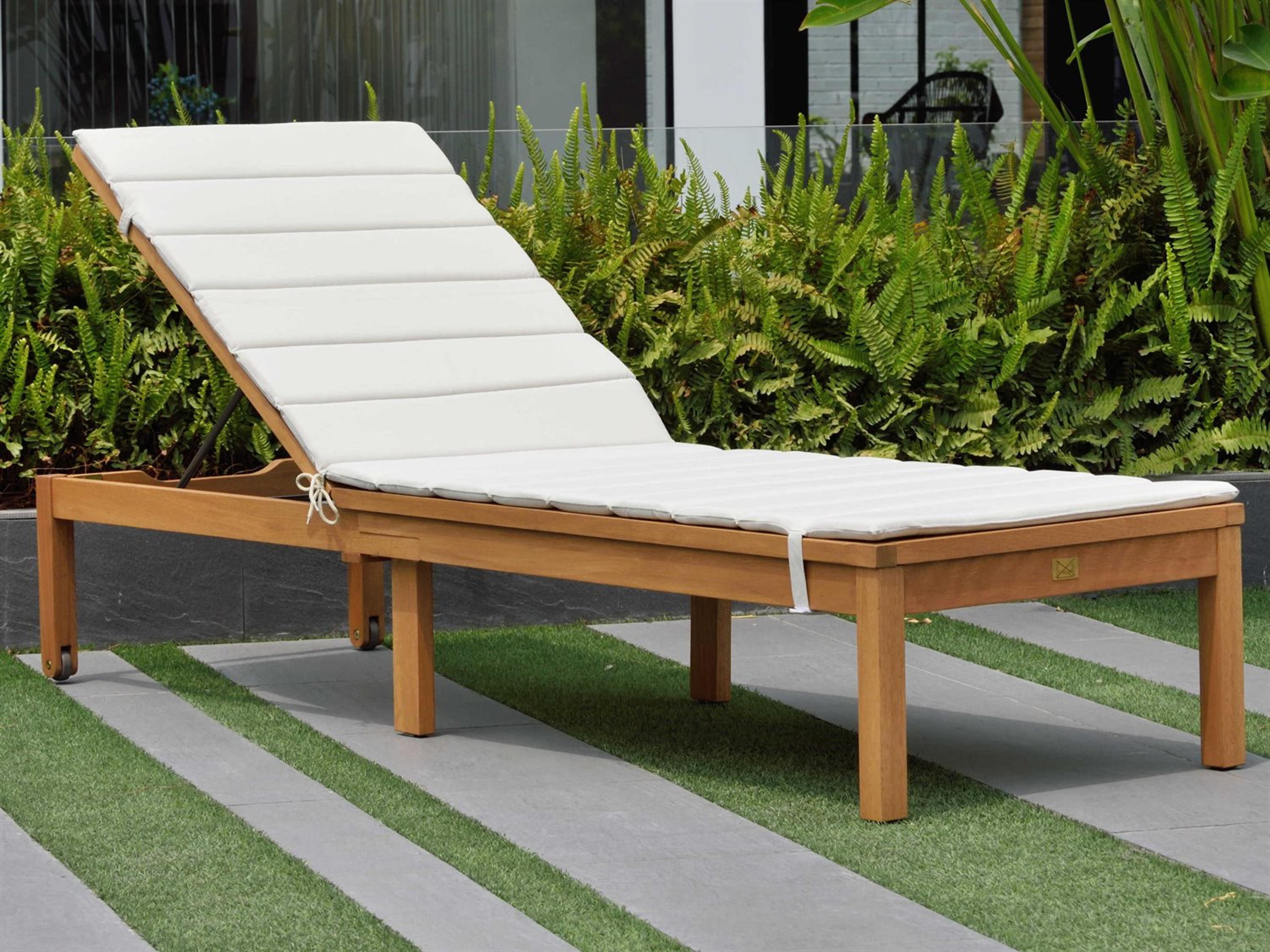 Amazonia Karen Wood Outdoor Chaise Lounge