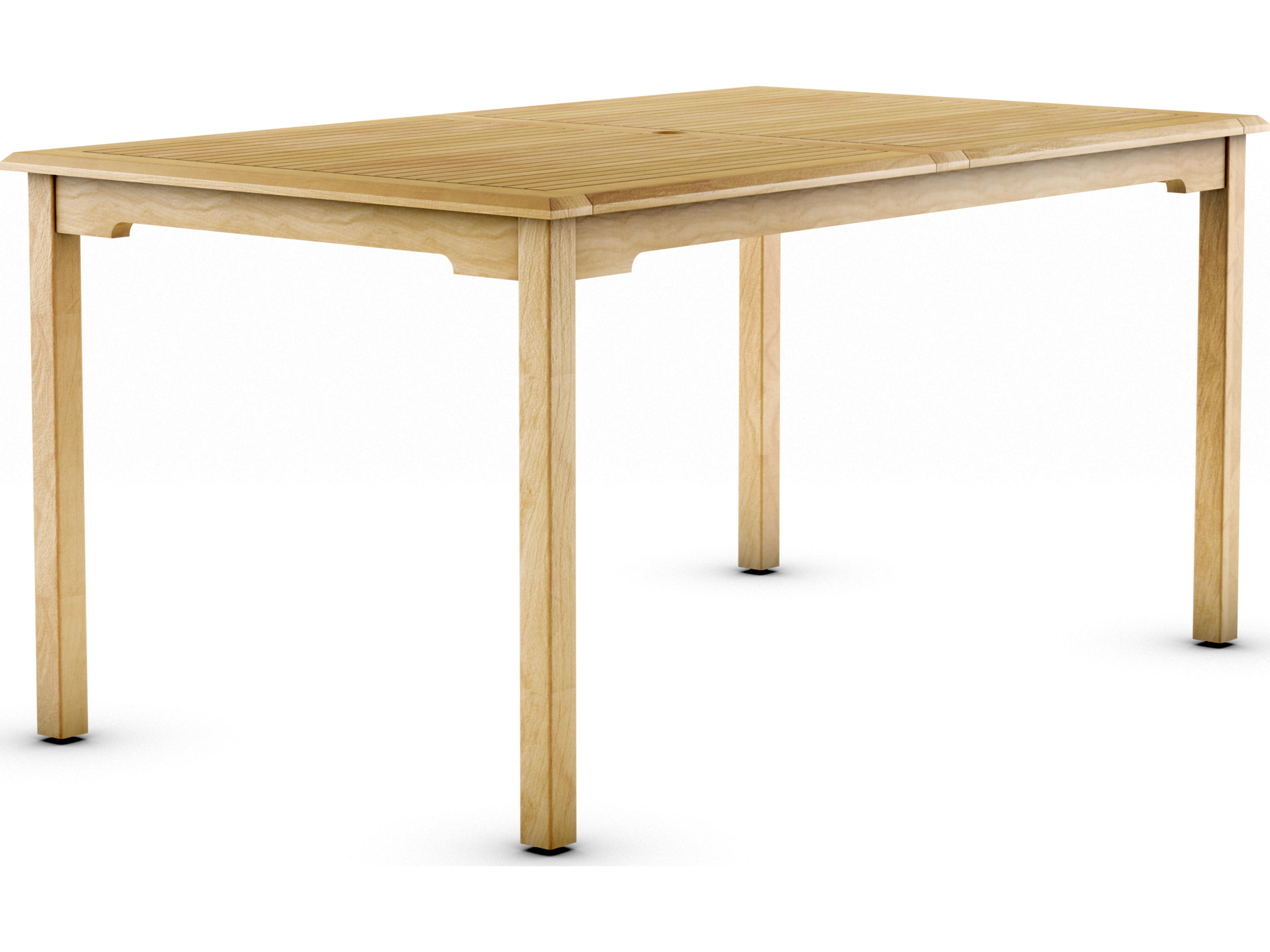 International Home Miami Amazonia 5 Piece Rectangular Outdoor Dining Set Certified Teak