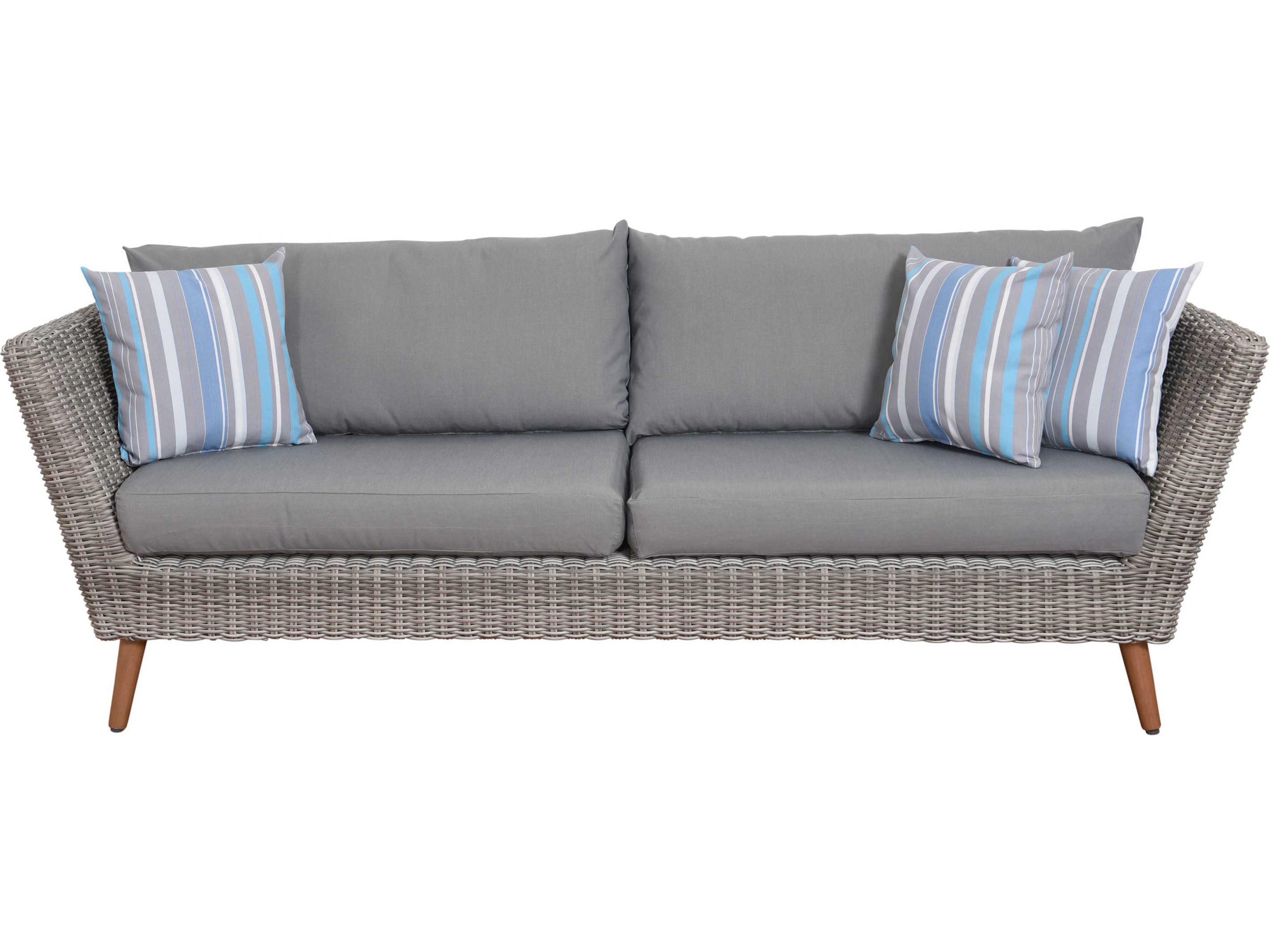 International Home Miami Amazonia Boston 4 Piece Conversation Set with Cushions