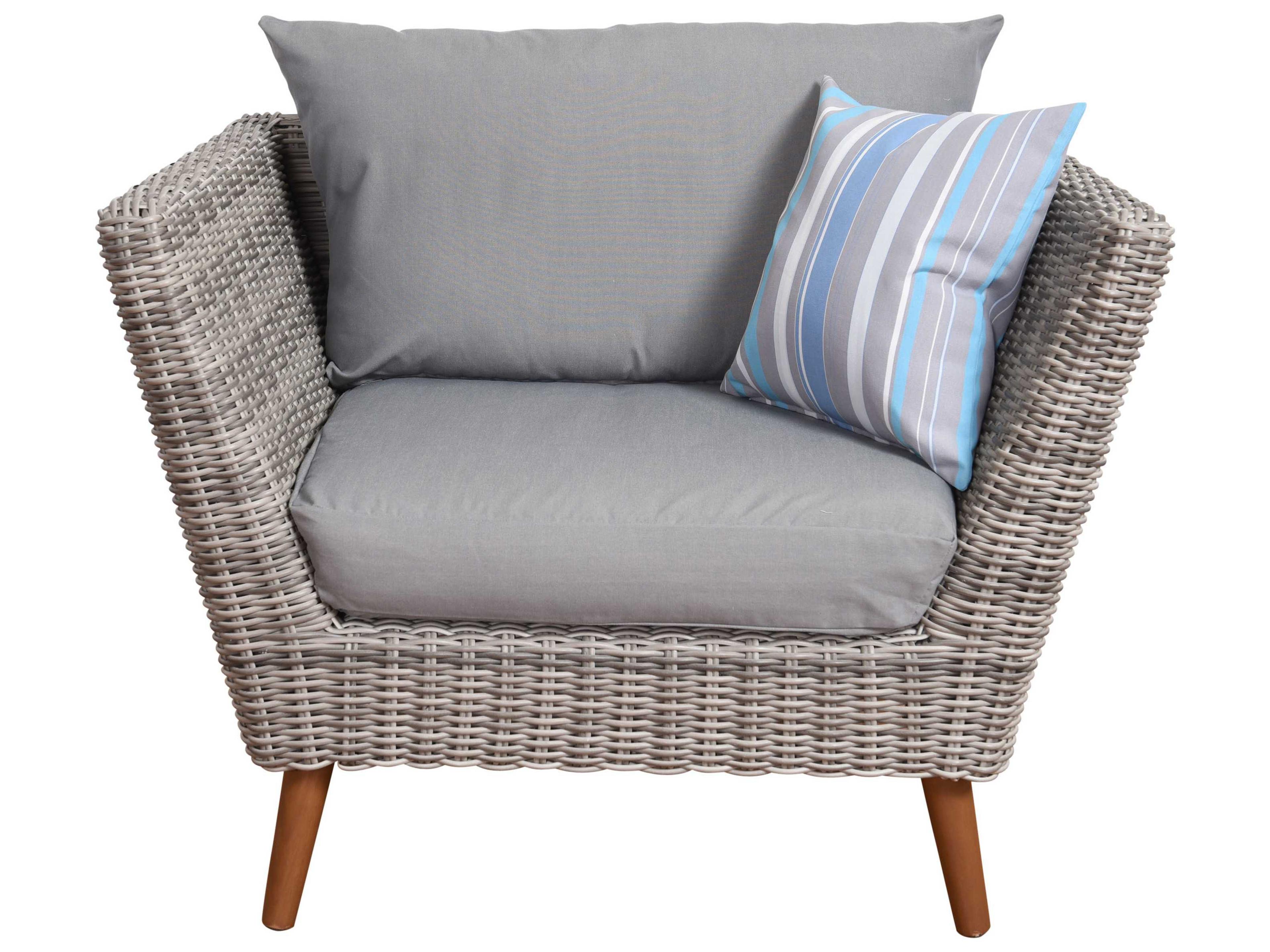 International Home Miami Amazonia Boston 4 Piece Conversation Set with Cushions