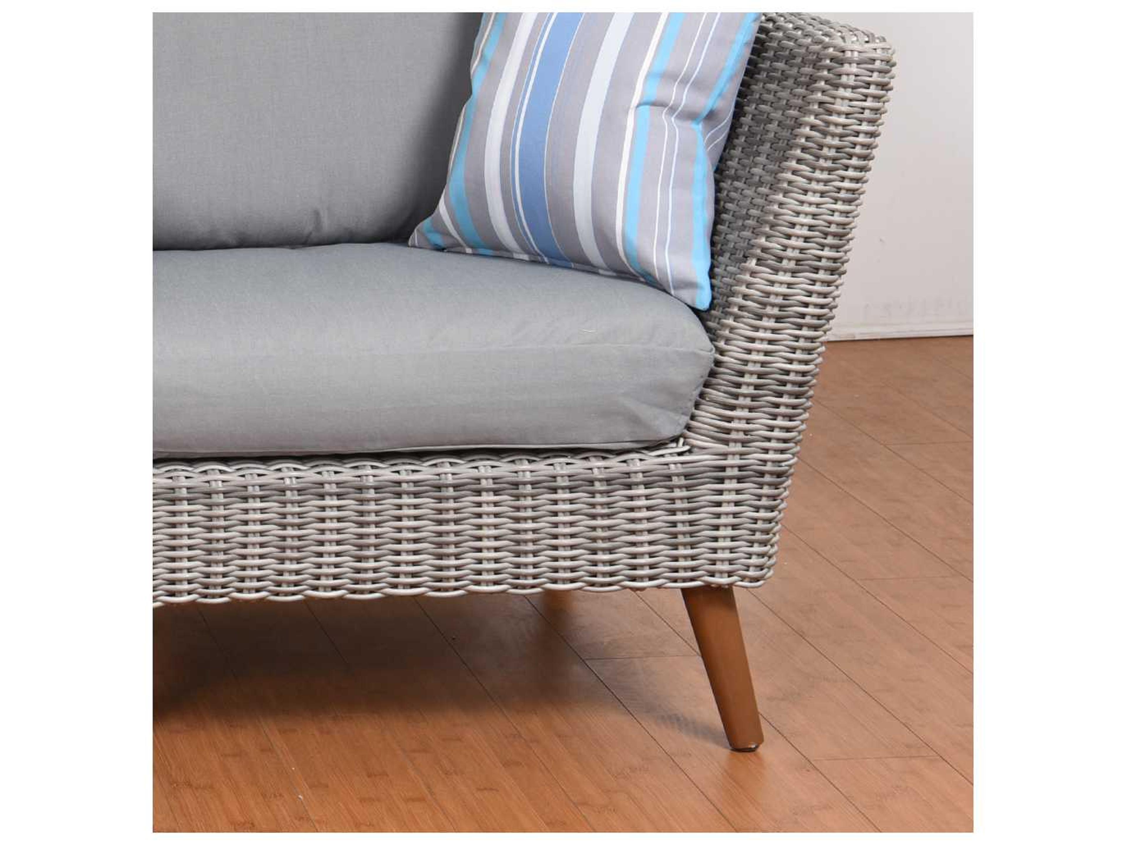 International Home Miami Amazonia Boston 4 Piece Conversation Set with Cushions